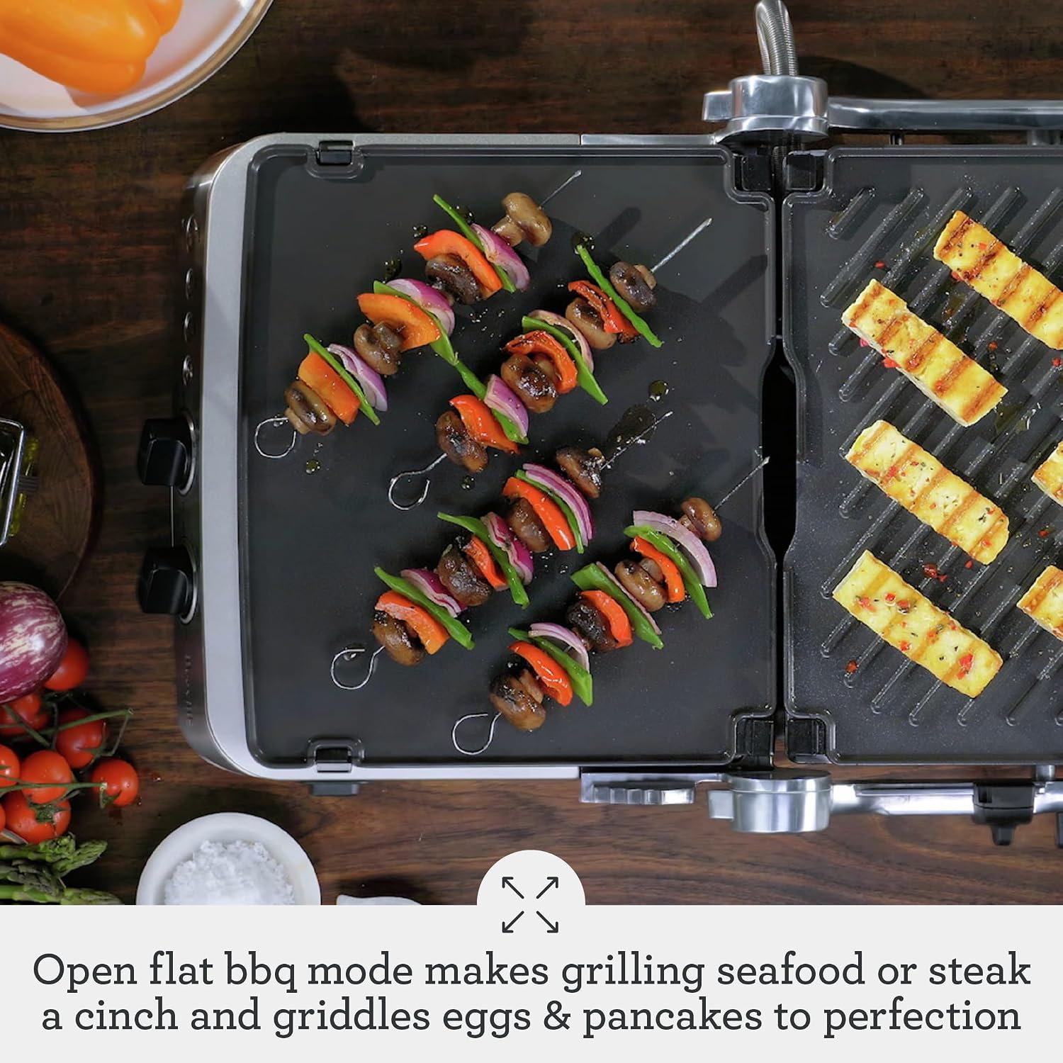 Breville BGR700BSS Sear and Press Grill, Brushed Stainless Steel