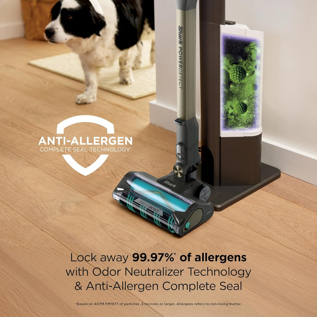 Shark PowerDetect Pet Plus Clean & Empty Cordless Stick Vacuum & Auto-Empty System, Powerful Suction, HEPA Filtration, Carpet & Hard Floor, Portable, Stick Vacuum for Pet Hair, Dark Gray, IP3253