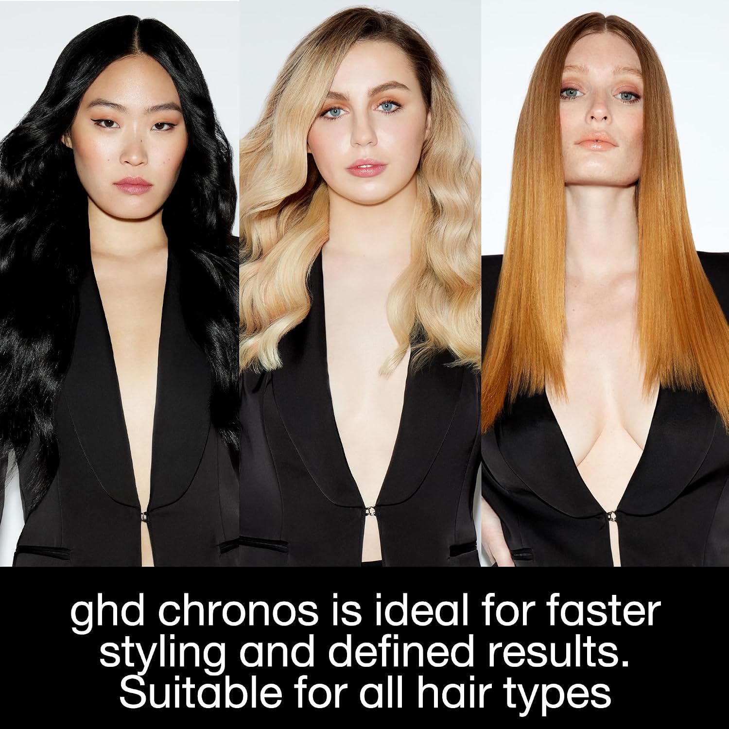 ghd Chronos & Chronos Max Stylers -1' and 2' Professional Flat Iron Hair Straighteners|3X Faster Styling|More Shine,Less Frizz & 3X Straighter in One Stroke,Results that Last 24hrs|85% More Shine