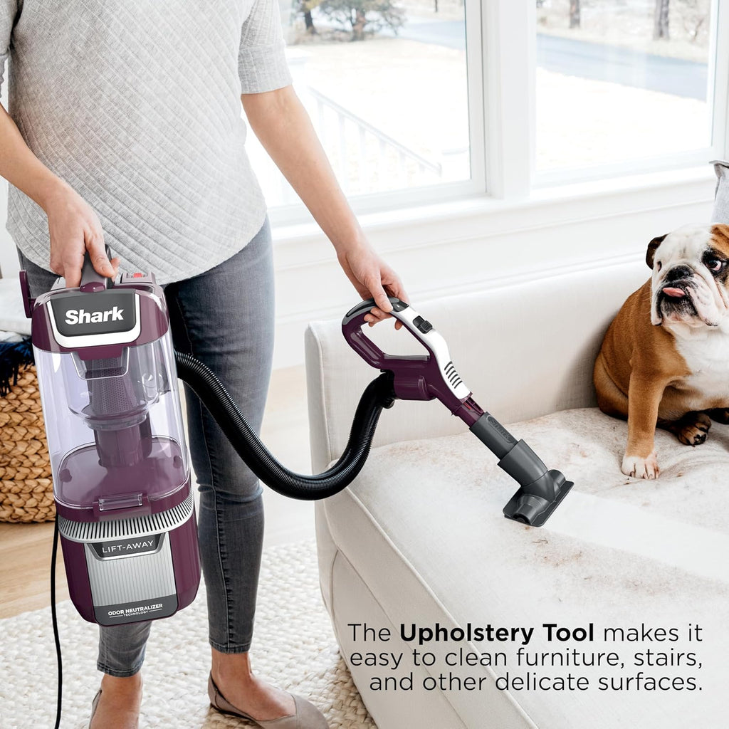 Shark LA702 Rotator Pet Lift-Away ADV Upright Vacuum with DuoClean PowerFins HairPro & Odor Neutralizer Technology, Wine Purple