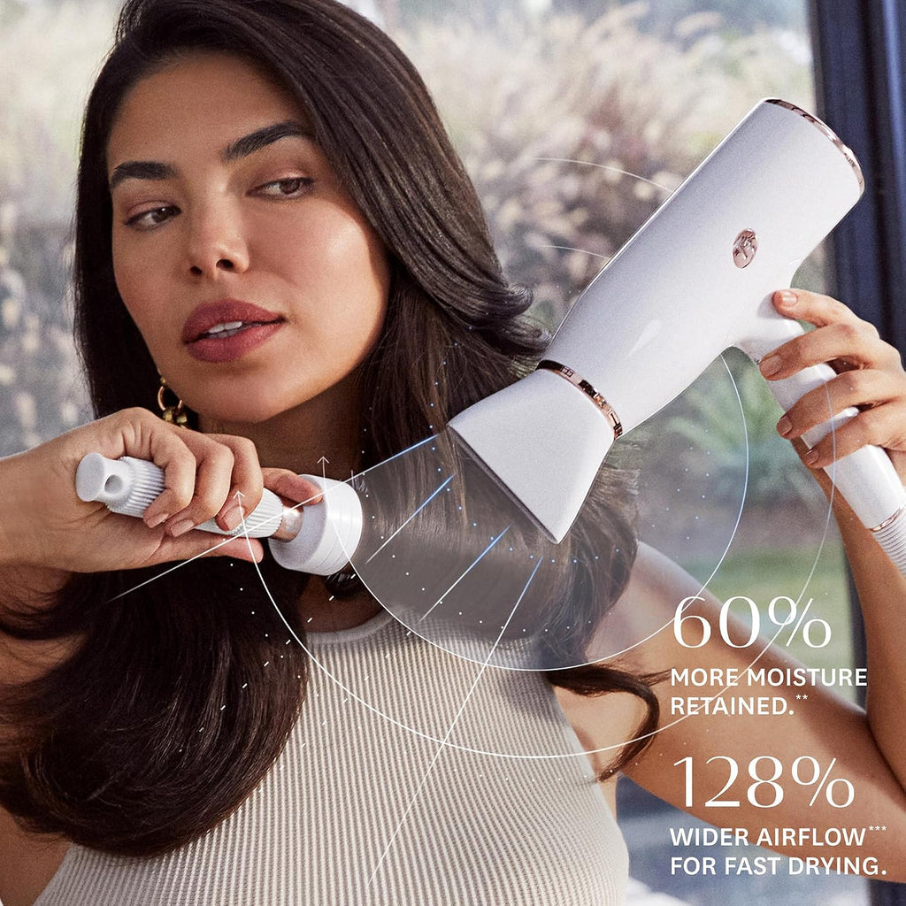 T3 AireLuxe Professional Ionic Hair Dryer and Brush Set, with 5 Heat and 3 Speed Settings, Ion Generator, Cool Shot, Includes Paddle Brush and 2.5' Round Brush