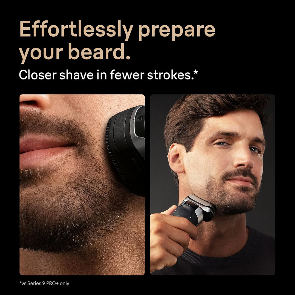 Braun Series 9 PRO+ Electric Shaver, Wet & Dry Razor, Pro SensoAdapt, 6in1 SmartCare Center, 9697CC, Silver