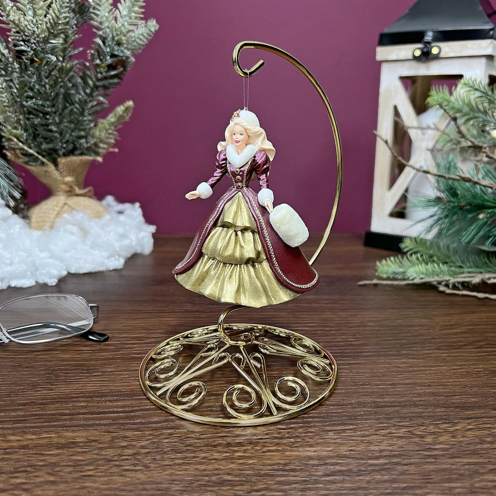 Bard's Ornate Gold-toned Ornament Stand, Small, 6' H x 4' W x 4' D, Pack of 12