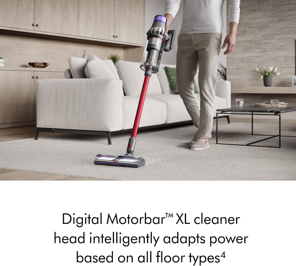 Dyson SV29 Outsize Cordless Vacuum Cleaner | Nickel/Red | Refurbished