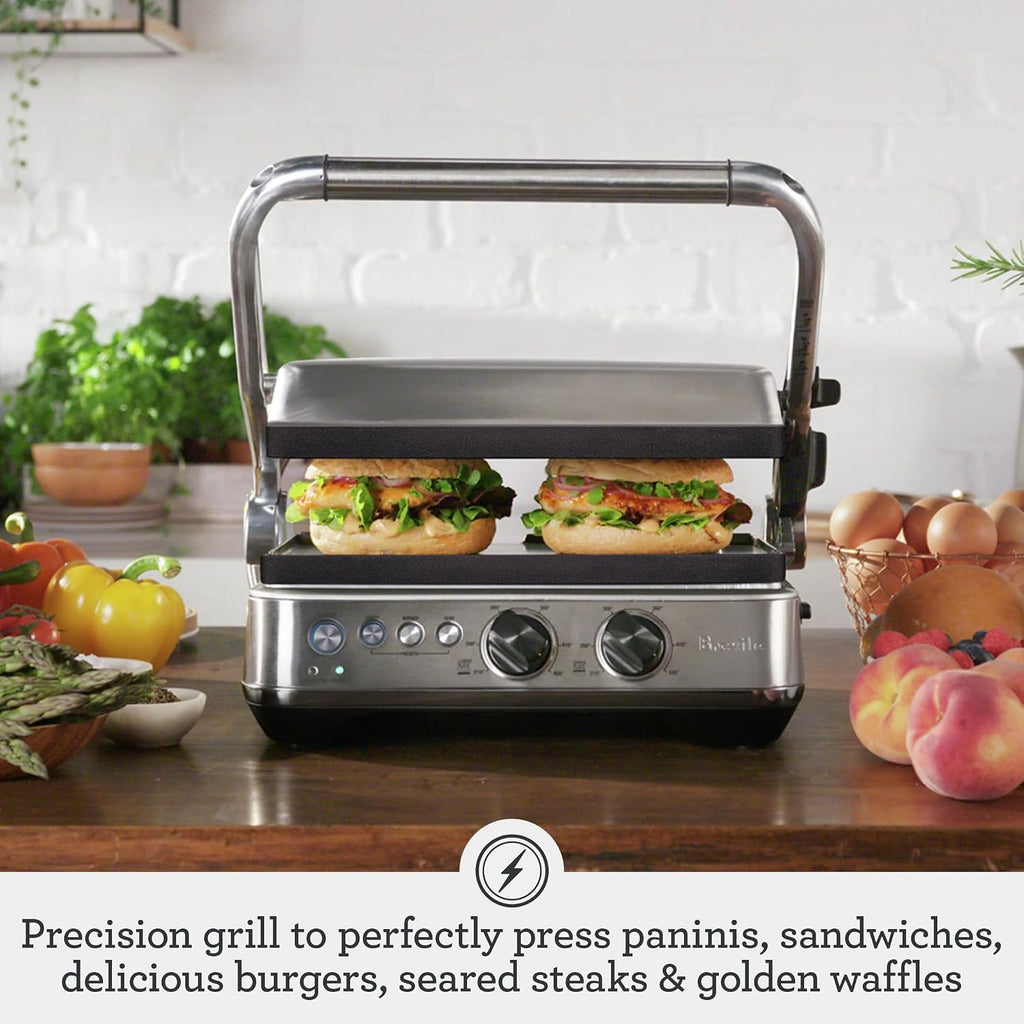 Breville BGR700BSS Sear and Press Grill, Brushed Stainless Steel