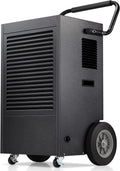 ZAFRO Commercial Dehumidifier, 190 Pints/Day Dehumidifier with Drain Hose for Crawl Spaces/Basements/Large Room, Auto Drainage, 2 Operation Modes, Memory Starting and 24 hr Timer, Black