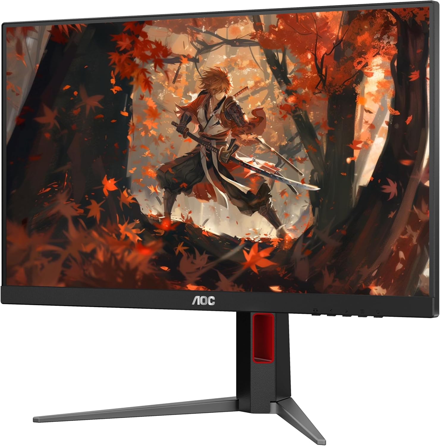 AOC 24G4 24' Gaming Monitor, Full HD 1920x1080 IPS Panel, 180Hz 1ms, 1x HDMI 2.0, 1x Display Port, Adaptive-Sync, Audio Earphone Out, Console Gaming Ready, 3-Year Zero-Bright-Dot