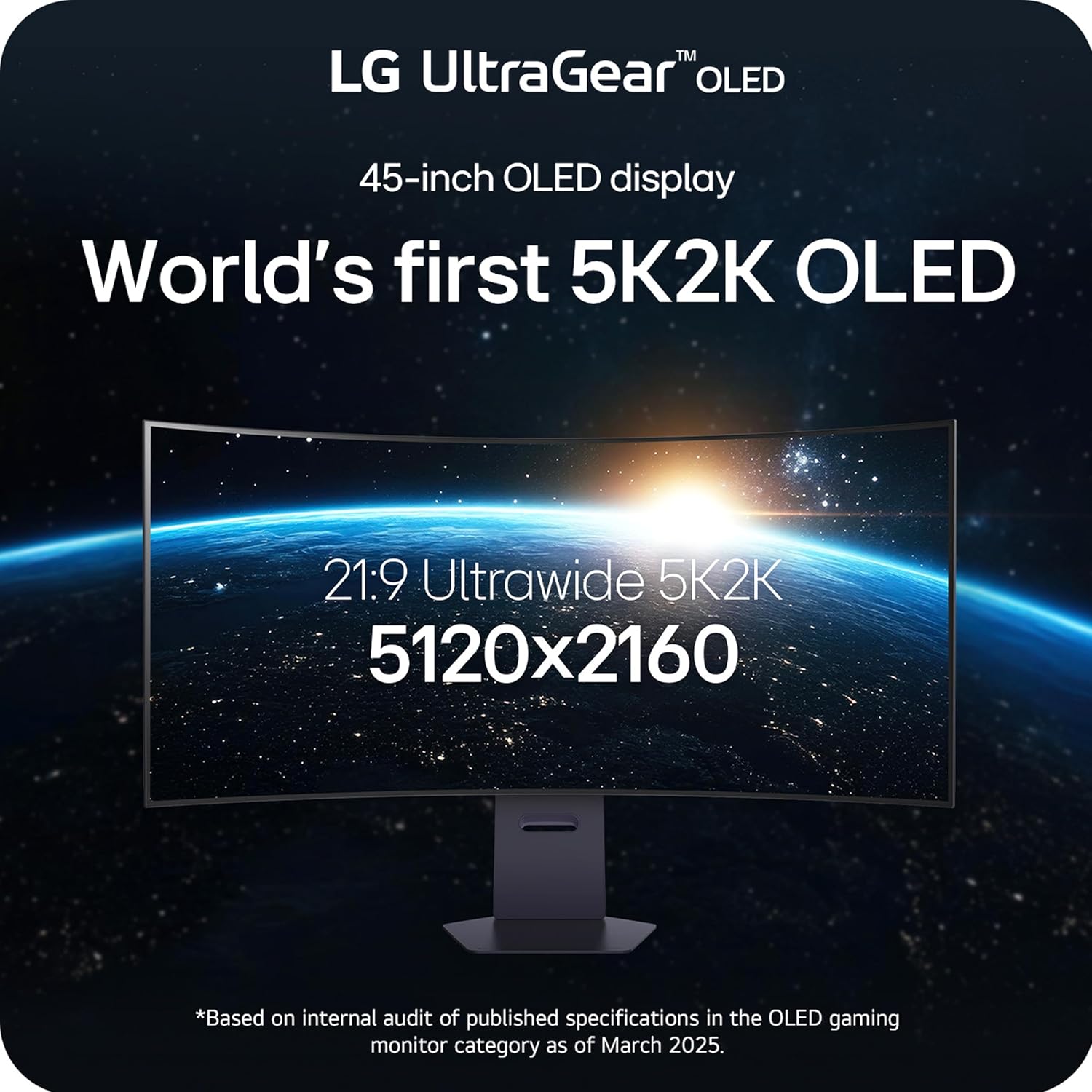 LG 45GX950A-B 45-inch Ultragear 5K2K WUHD (5120 x 2160) OLED Curved Gaming Monitor, Dual-Mode, 165Hz, 0.03ms, NVIDIA G-Sync, AMD FreeSync Premium Pro, HDR True Black 400, USB Type-C 90W, DP2.1