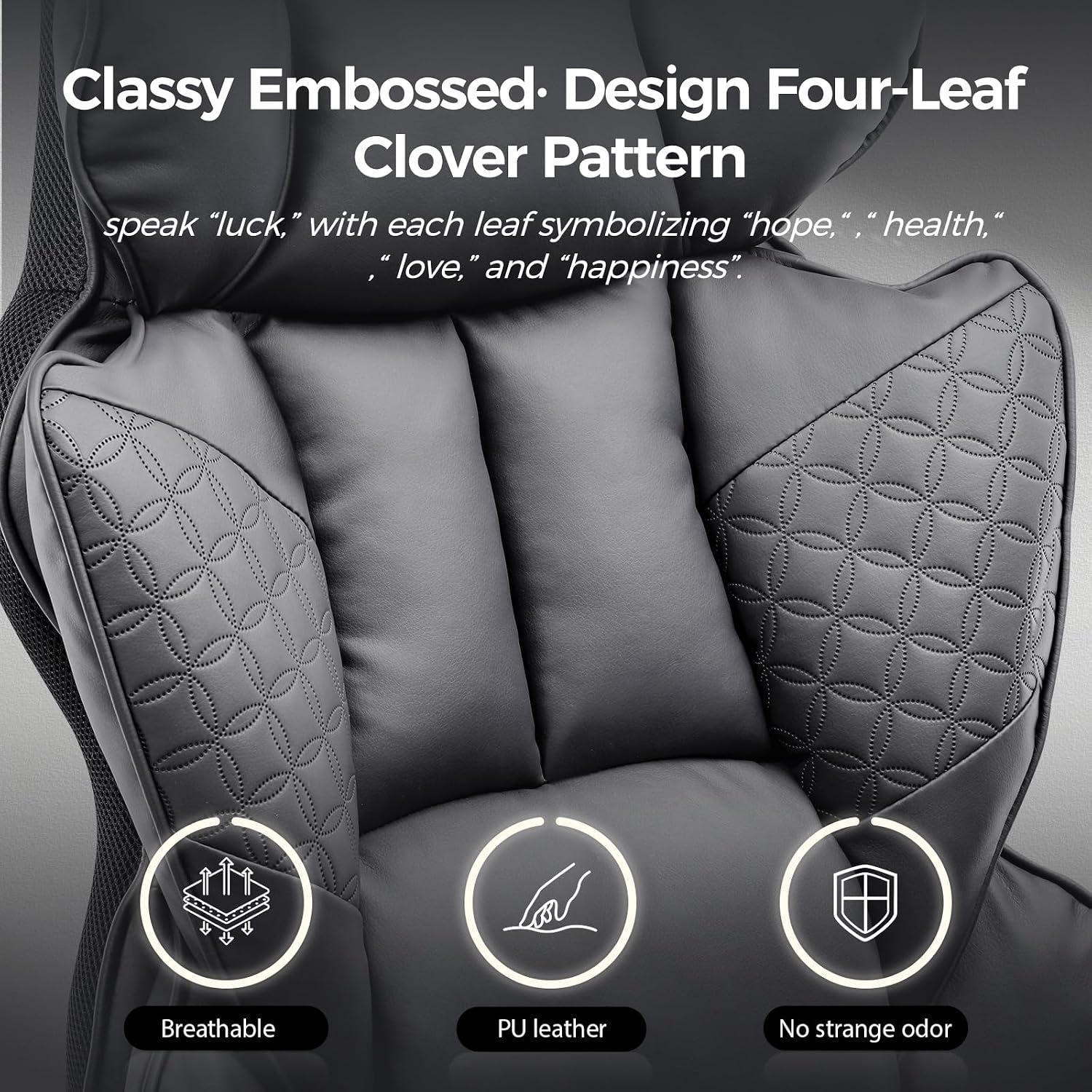 GTPLAYER Big and Tall Gaming Chair 400lbs Heavy Duty Office Chair with Foot Rest & Ergonomic Pocket Spring Lumbar Support, High Back Executive Computer Desk Chair for Lower Back Pain Relief, Gray