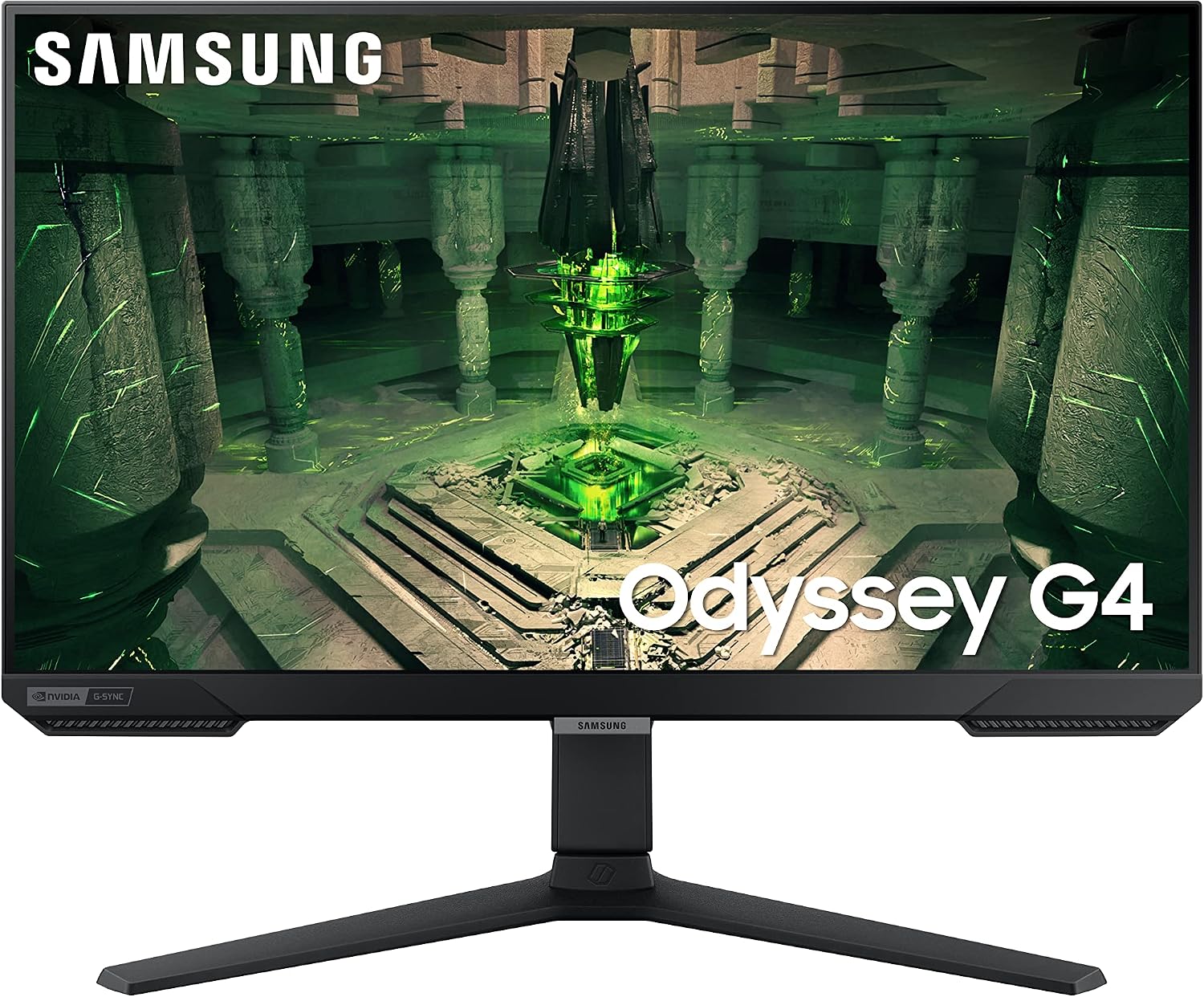 SAMSUNG 25' Odyssey G4 Series FHD Gaming Monitor, IPS, 240Hz, 1ms, G-Sync Compatible, AMD FreeSync Premium, HDR10, Ultrawide Game View, DisplayPort, HDMI, Fully Adjustable Stand, LS25BG402ENXGO