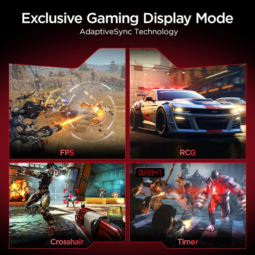 KOORUI 27' 4K Gaming Monitor - Dual Mode UHD 160Hz or FHD 320Hz, Fast IPS 1ms, FreeSync Premium & G-SYNC Compatible, HDMI 2.1/DP 1.4, HDR400, Height/Pivot/Tilt Adjustable, PC & Console Ready, G2741L