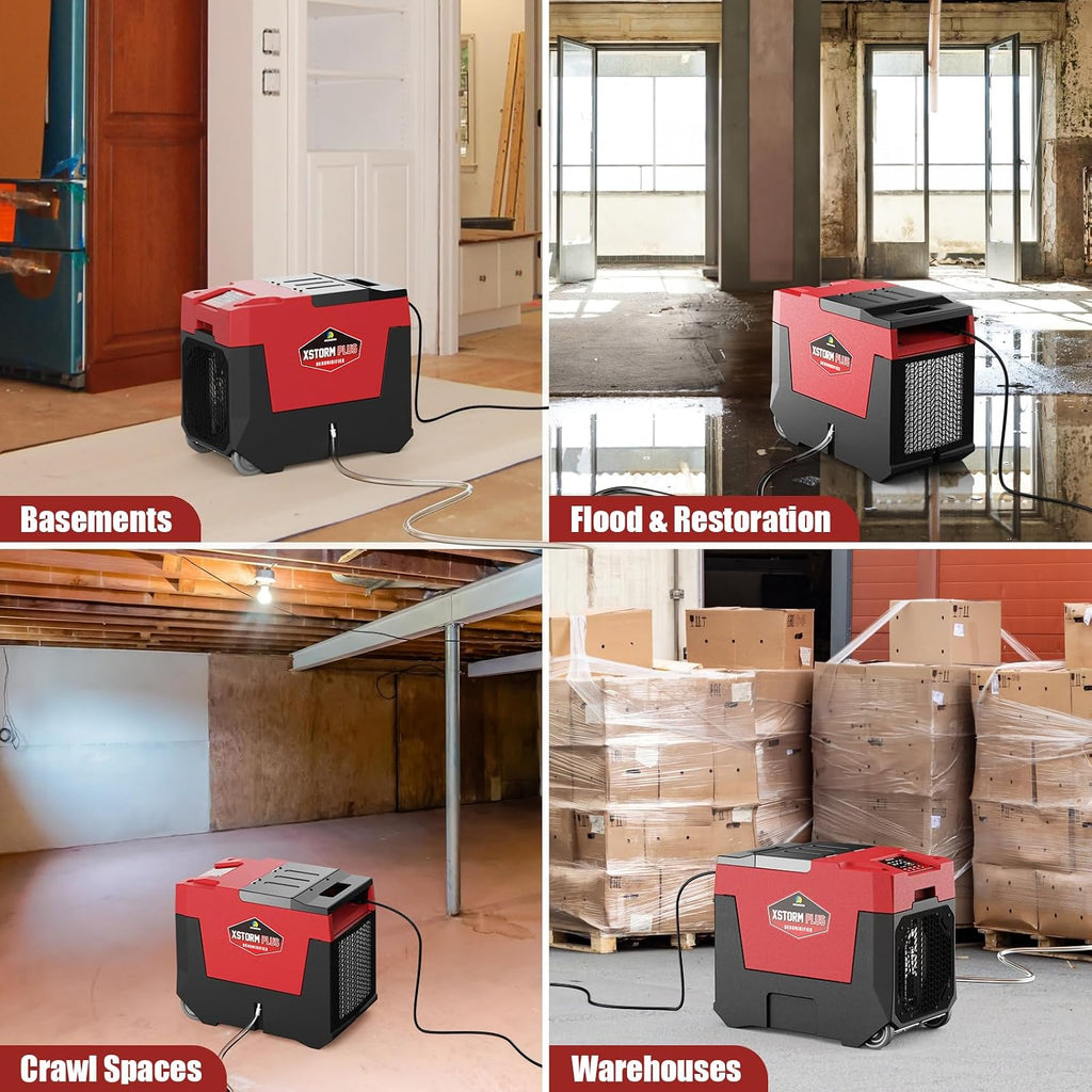 ARGENDON Commercial Dehumidifier with Pump 180PPD Dehumidifier Basement Suit for 2,300 Sq.Ft Space with Drain Hose for Crawl Spaces, Industry Use, Garage, Whole House, limited 5-Year-Warranty