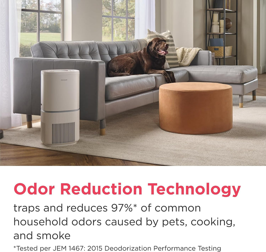 Frigidaire PureA300 XL HEPA Air Purifier with Wi-Fi for Large Rooms, Covers up to 1,685 Sq. Ft., 3-Stage Filtration, Energy Star Certification, Air Quality Monitoring, Smart Mode, Ultra Quiet, White