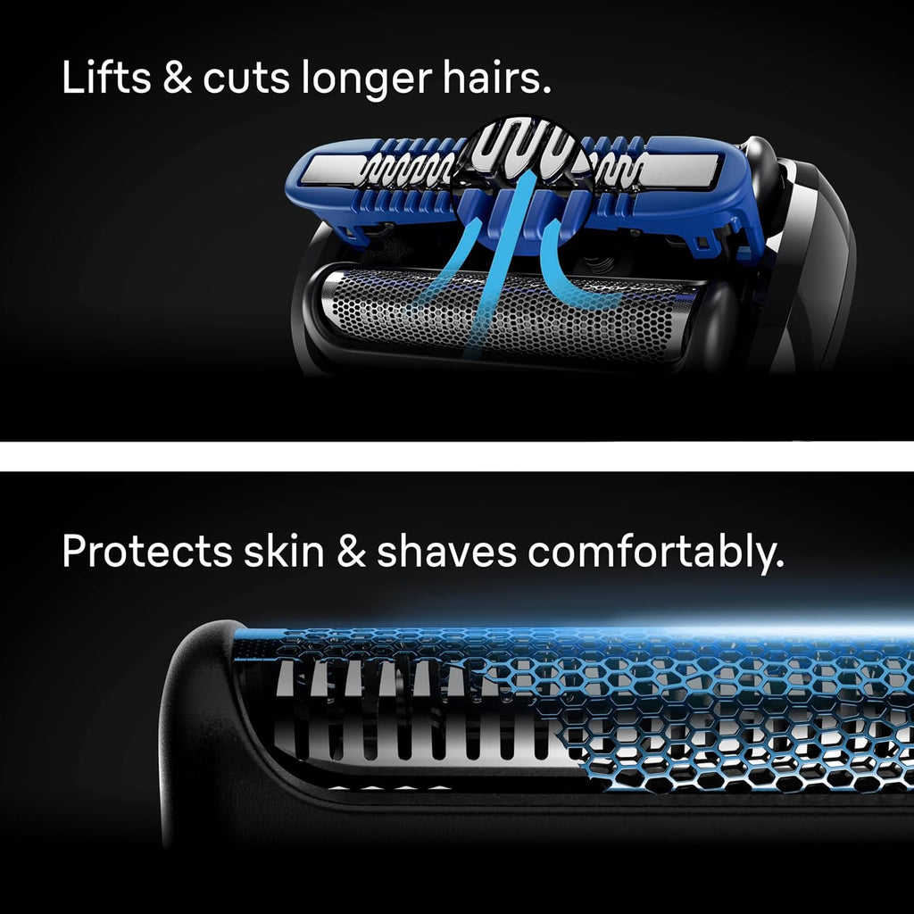 Braun Electric Shaver for Men, Series 7 7171cc, Wet & Dry Shave, Turbo & Gentle Shaving Modes, Waterproof Foil Shaver with Precision Trimmer, Space Grey