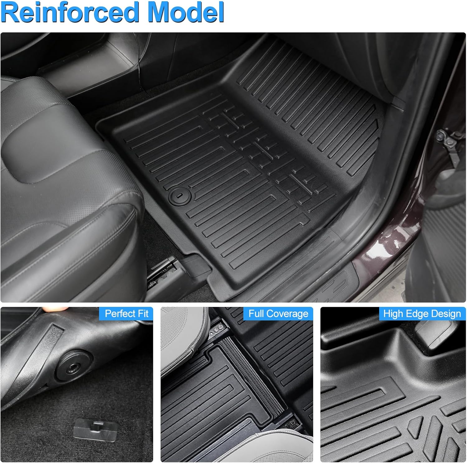 Floor Mats for 2020-2025 Hyundai Palisade 7/8 Passenger, Trunk Mat with Seat Back Cover and Lower Cargo Mat All Weather Interior Protector for 2025 Hyundai Palisade Accessories