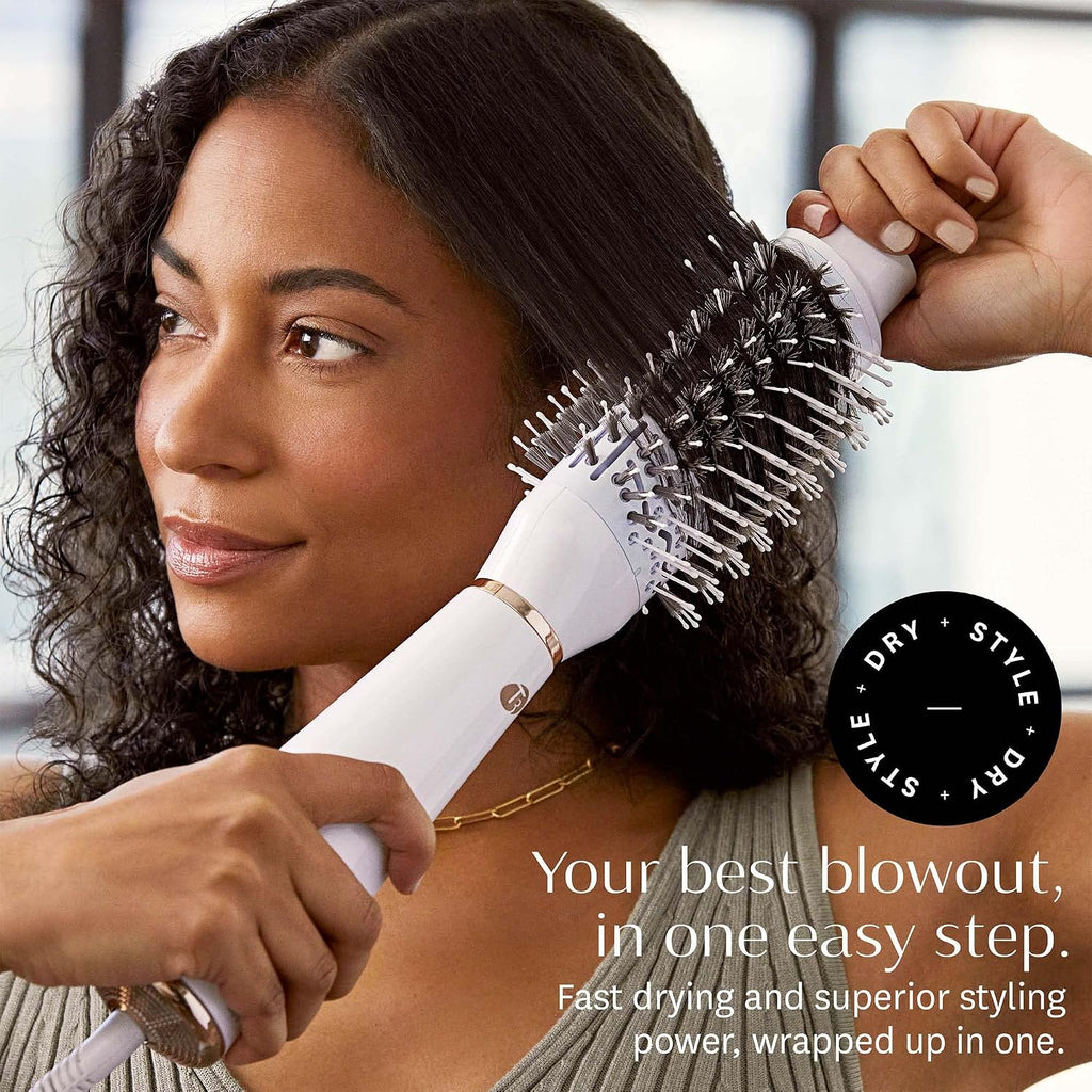 T3 AireBrush One Step Smoothing and Volumizing Hair Blow Dryer Brush, for Fast Drying and Styling with Multiple Heat and Speed Settings, Ceramic and Cool Shot