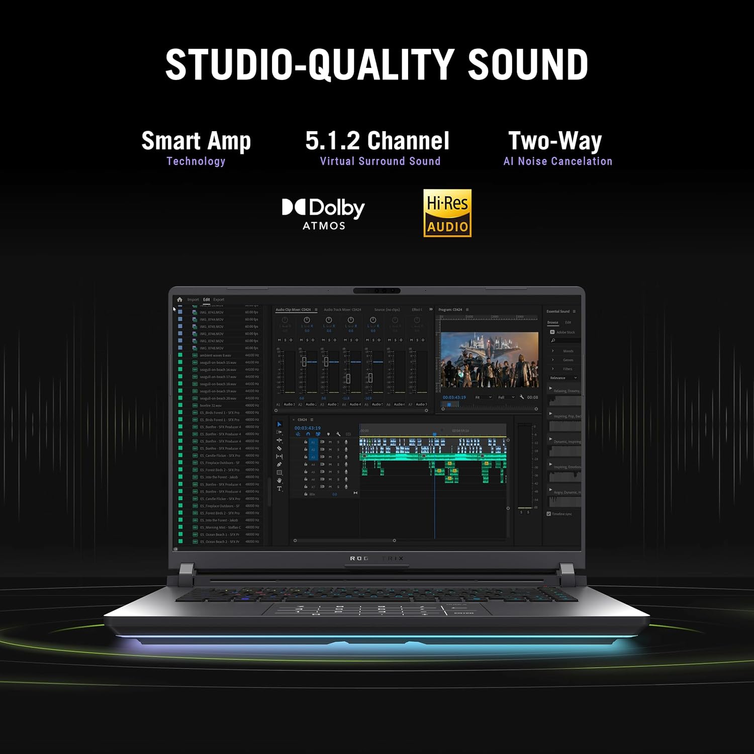 ASUS ROG Strix G16 (2025) Gaming Laptop, 16' ROG Nebula Display 16:10 2.5K 240Hz/3ms, NVIDIA® GeForce RTX™ 5070 Ti GPU, Intel® Core™ Ultra 9 275HX Processor, 32GB DDR5, 1TB SSD, Wi-Fi 7, Win11 Home