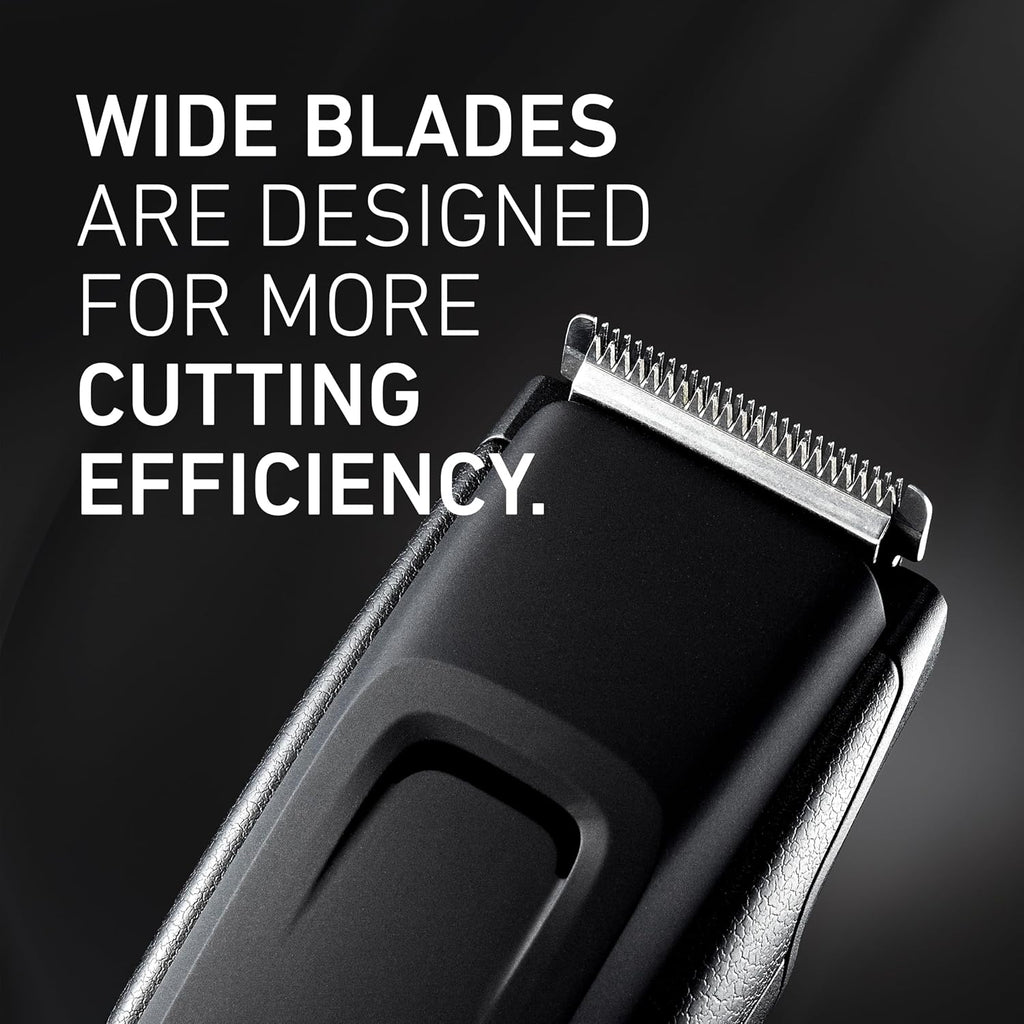 Panasonic Long Beard Trimmer for Men, 58 Length Settings and 4 Attachments to Cut and Detail, Corded or Cordless Beard Trimmer for Men – ER-GB96-K (Black)