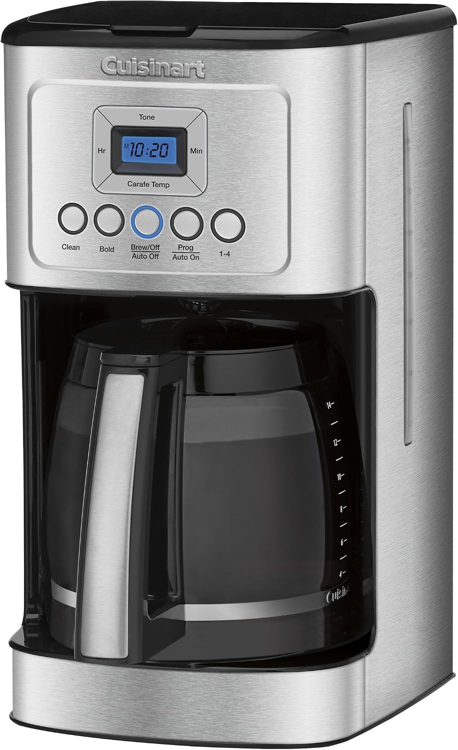 Cuisinart DBM-8 Supreme Grind Automatic Burr Mill, Stainless Steel & DCC-3200P1 Perfectemp Coffee Maker, 14 Cup Progammable with Glass Carafe, Stainless Steel