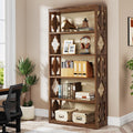 Tribesigns 6-Tier Bookcase, 70-Inch Tall Freestanding Bookshelf with Storage Shelves, Open Bookcase Wood Display Shelving Unit for Living Room Bedroom