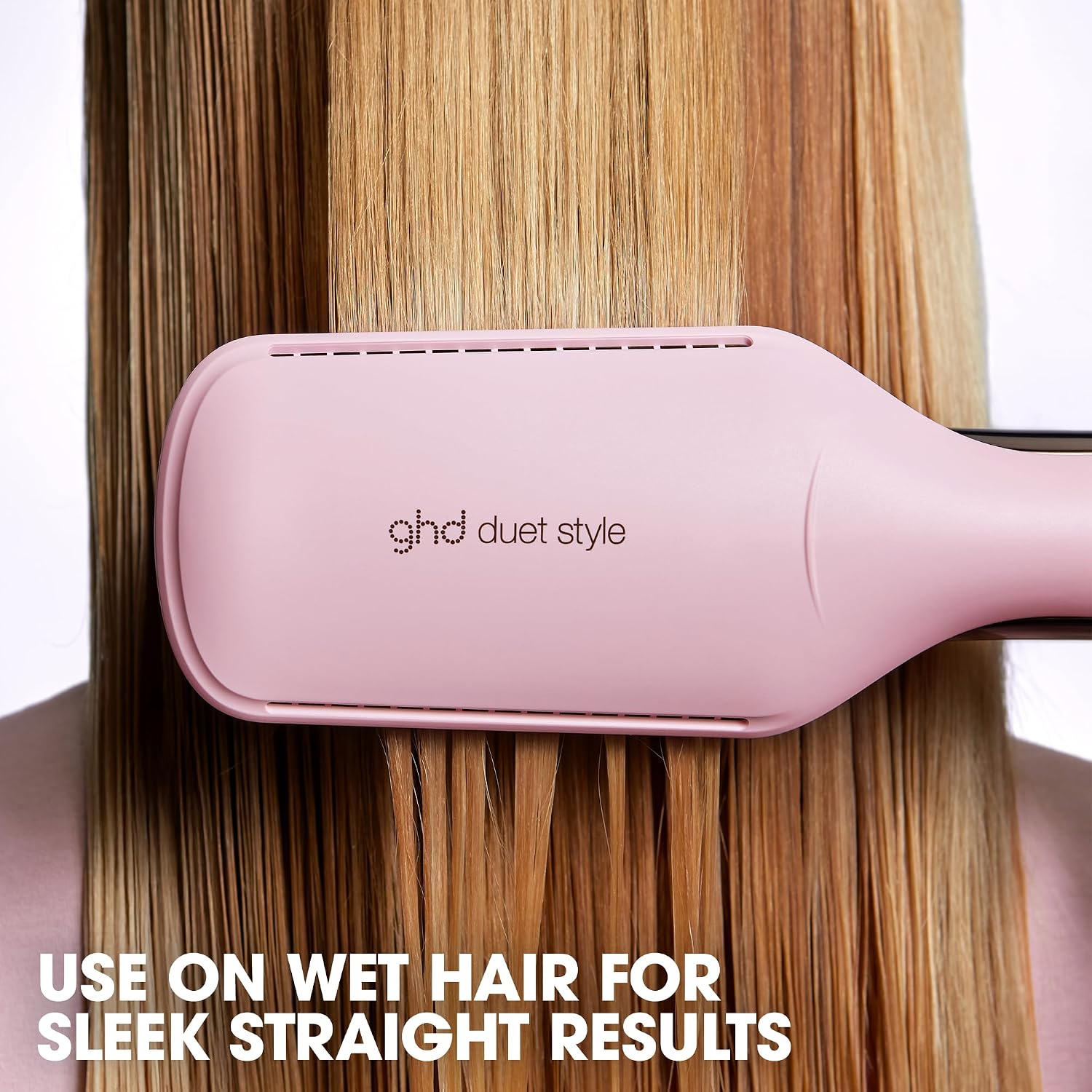ghd Duet Style - 2-in-1 Flat Iron Hair Straightener + Hair Dryer in One Tool | Transform Hair from Wet to Styled with No Heat Damage | Blow Dry with No Fizz | 2X More Shine