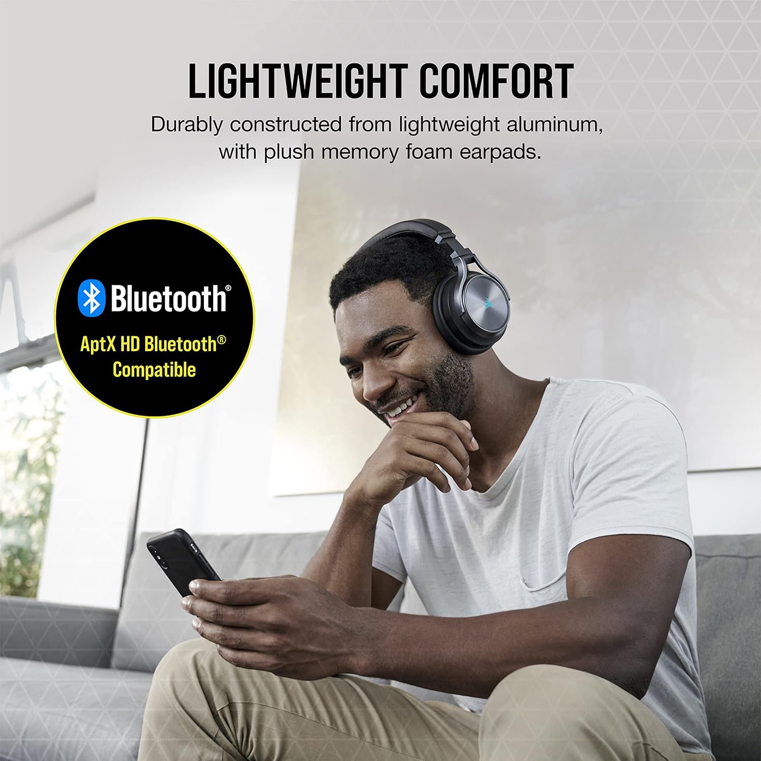 Corsair Virtuoso RGB Wireless XT Multiplatform Gaming Headset with Bluetooth - Dolby Atmos - Broadcast Quality Microphone - iCUE Compatible- PC, Mac, PS5, PS4, Nintendo Switch, Mobile - Black