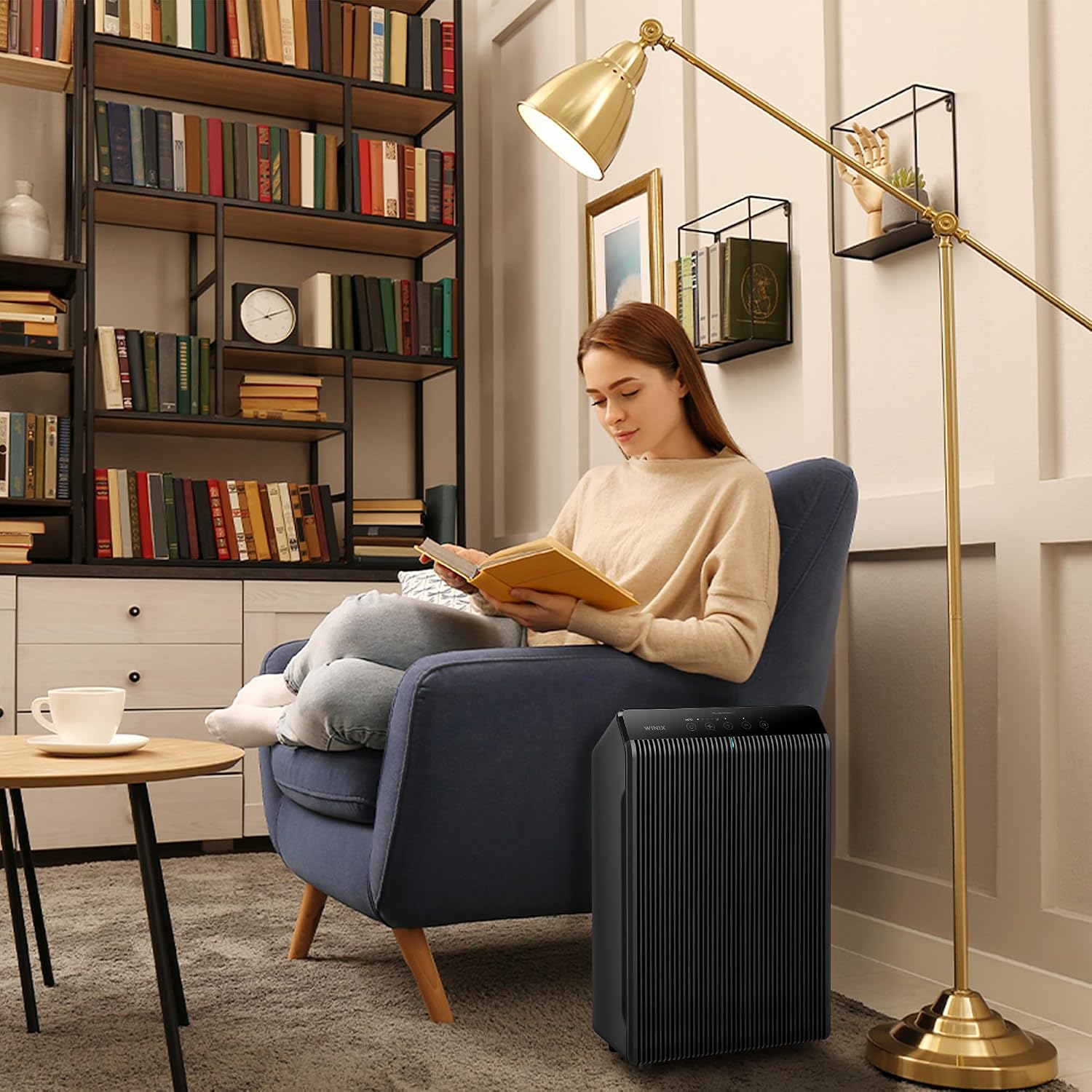 WINIX 5510 Air Purifier (New Generation of 5500-2 with App Support) for Home Large Room Up to 1881 Ft² in 1 Hr, True HEPA, High Deodorization Carbon Filter and Auto Mode, Captures Pet Allergies, Smoke