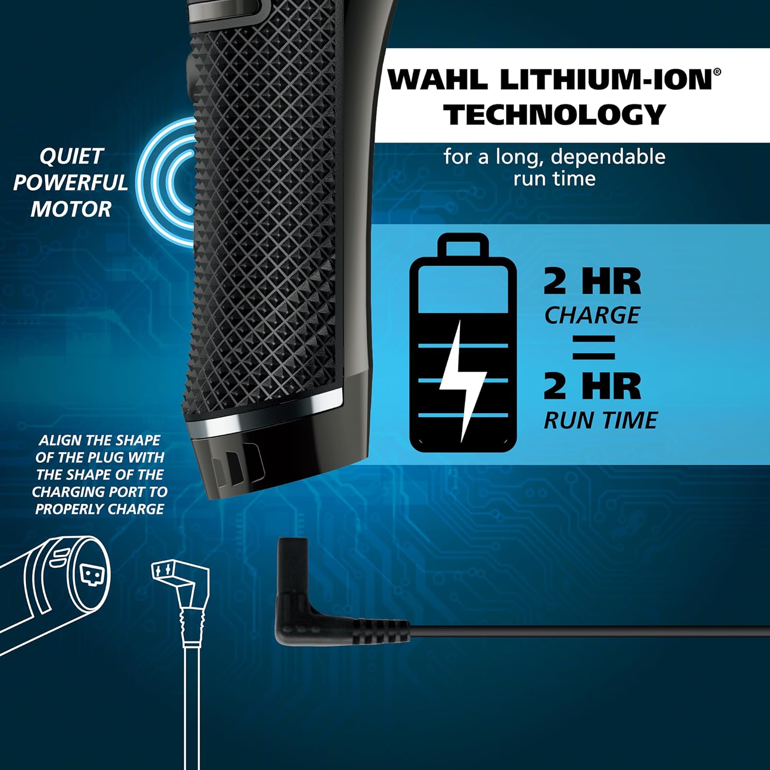 Wahl USA Pro Series High Visibility Skeleton Style Trimmer, Lithium-Ion Cordless USB Rechargeable All in One Shaving & Close Cutting Beard Trimmer for Men with Near Zero Gap Blade – 3026018