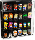 Wall-Mount Display Case Compatible with Lego Brickheadz, Funko POP!, Amiibos, and Many Others - Acrylic Showcase - Sets not Included (24)