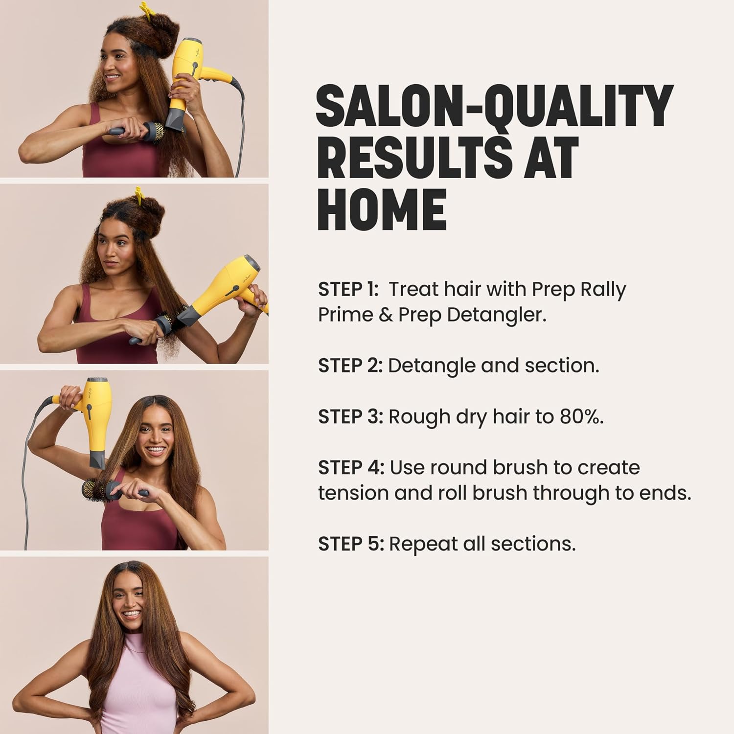Drybar Buttercup Blow Dryer, Faster Drying, More Shine, Less Frizz, Ultra Powerful yet Lightweight Professional Hair Dryer