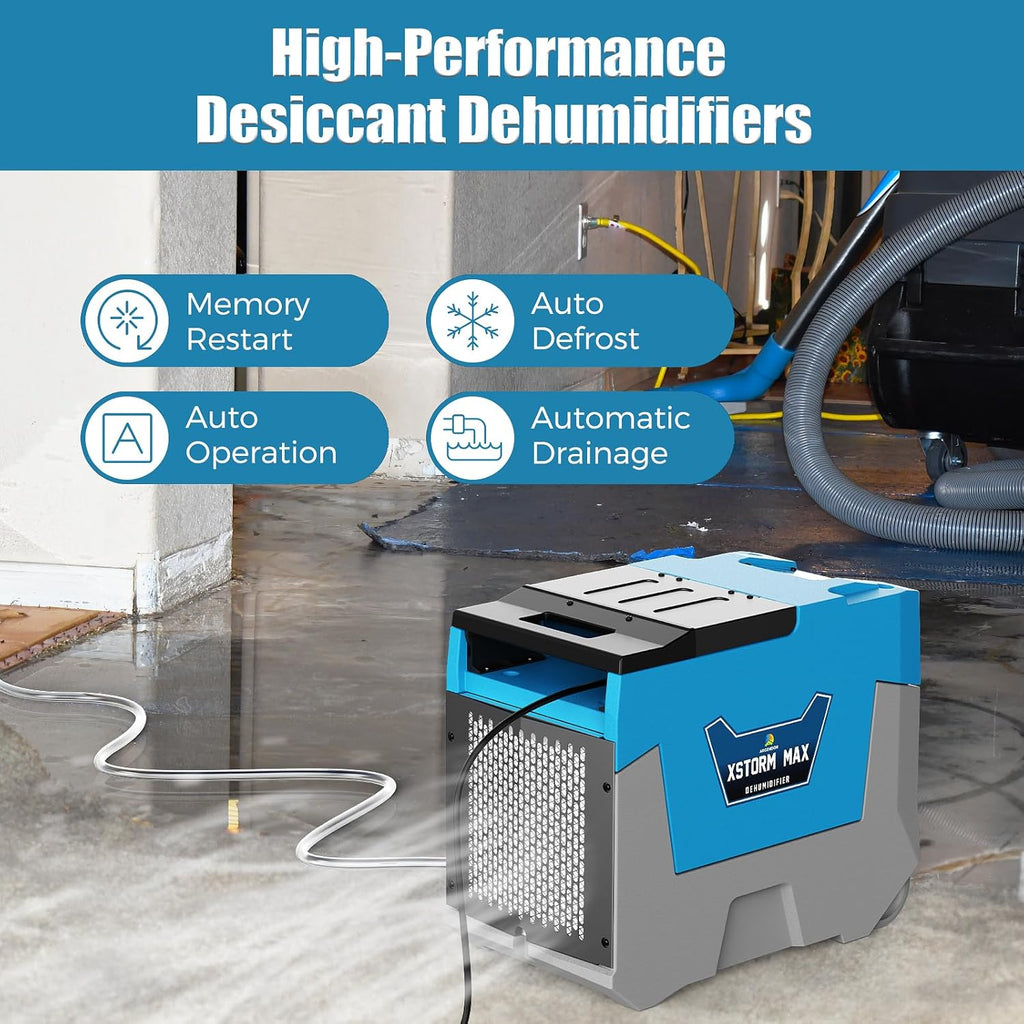 ARGENDON Commercial Dehumidifier,180 Pints Industrial Dehumidifier with Pump & Drain Hose for Whole House, Crawl Space, Warehouse, Up to 2,300 sq ft, Water Damage Restoration, 5-Year Limited Warranty