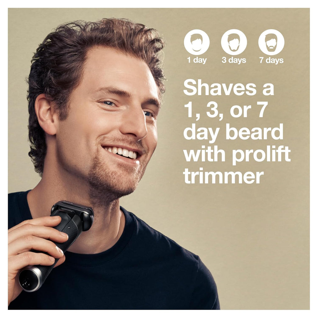Braun Series 9 Pro 9460cc Electric Razor, Waterproof Foil Shaver, Wet/Dry Use, ProLift Beard Trimmer, 5-in-1 Cleaning & Charging SmartCare Center