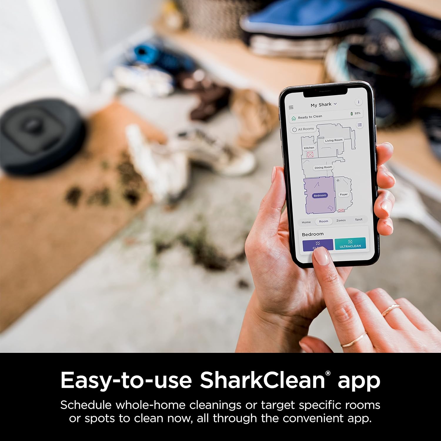 Shark | Upright Vacuum Cleaner for Home | Rotator Lift-Away | No Hair Wrap | HEPA Filter | Lightweight Bagless Vacuum for Pet Hair | LED Headlights For Carpets & Hardwood Floors | Silver | LA502