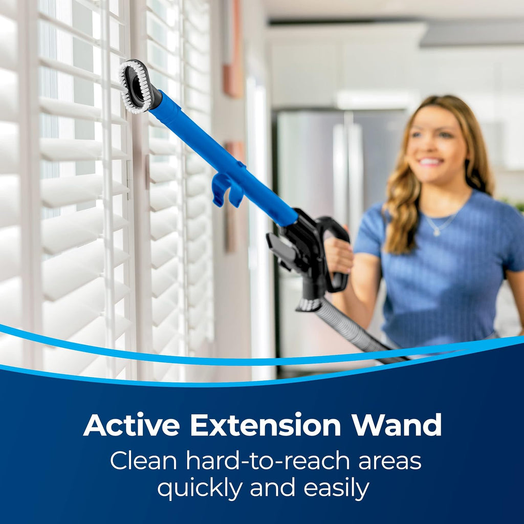 Bissell CleanView Upright Vacuum with Active Extension Wand, XL 2L Dirt Tank Capacity, Powerful Suction & OnePass Technology for Carpets & Hard Floors, 3536