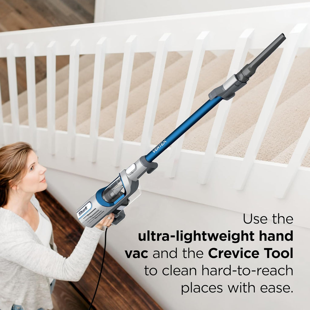Shark | Corded Stick Vacuum Cleaner | Vertex Ultralight | Removable Handheld Vacuum | Pet Hair Vacuum for Carpet and Hard Floor | Powerful Suction | No Hair Wrap | 3 Attachments Included | HZ2002