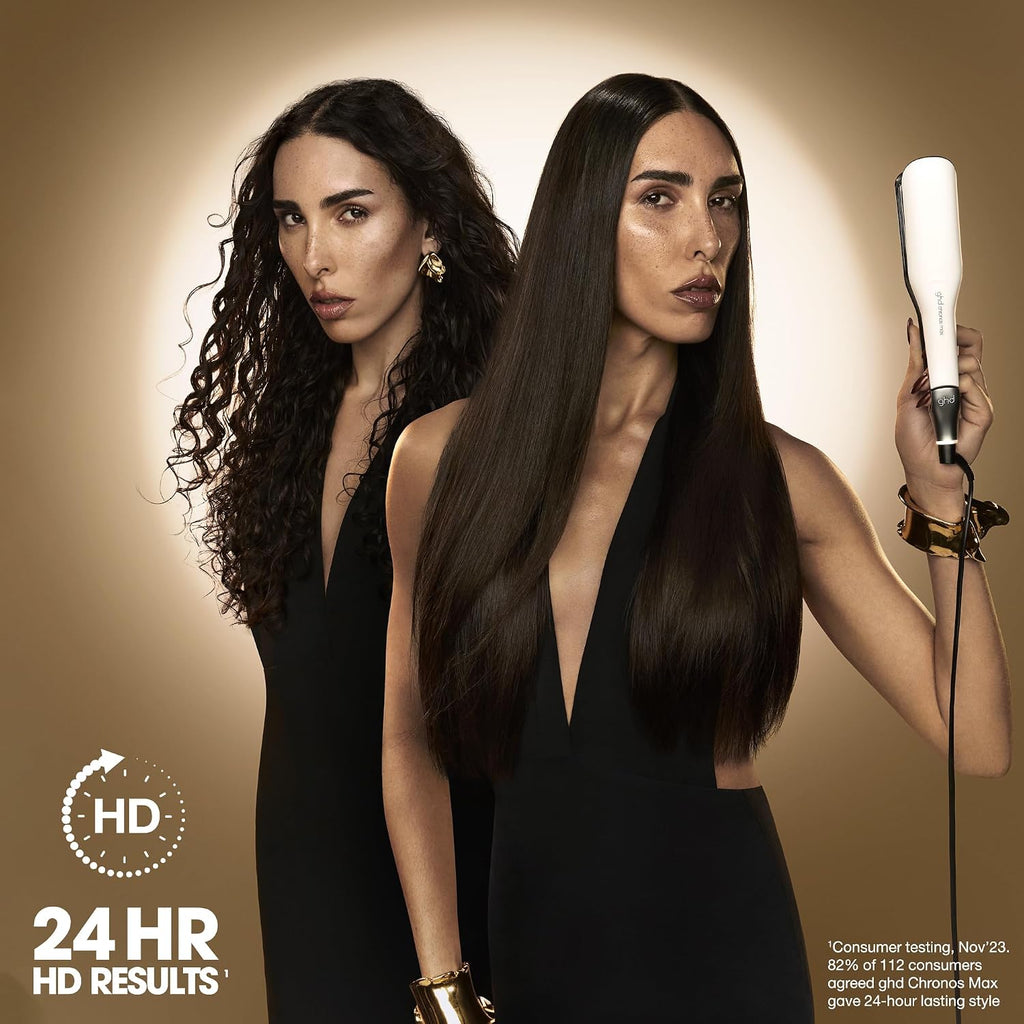 ghd Chronos & Chronos Max Stylers -1' and 2' Professional Flat Iron Hair Straighteners|3X Faster Styling|More Shine,Less Frizz & 3X Straighter in One Stroke,Results that Last 24hrs|85% More Shine