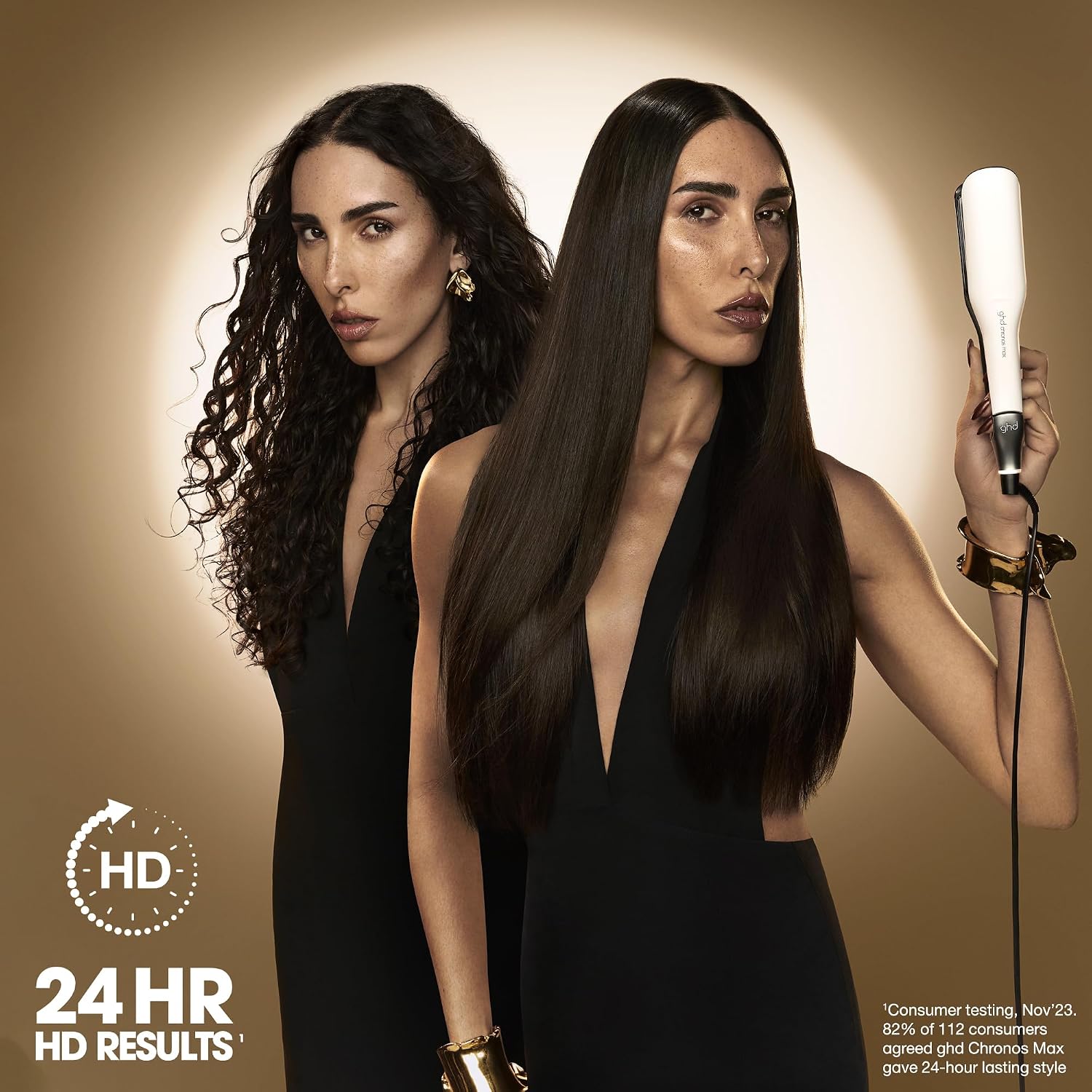 ghd Chronos & Chronos Max Stylers -1' and 2' Professional Flat Iron Hair Straighteners|3X Faster Styling|More Shine,Less Frizz & 3X Straighter in One Stroke,Results that Last 24hrs|85% More Shine