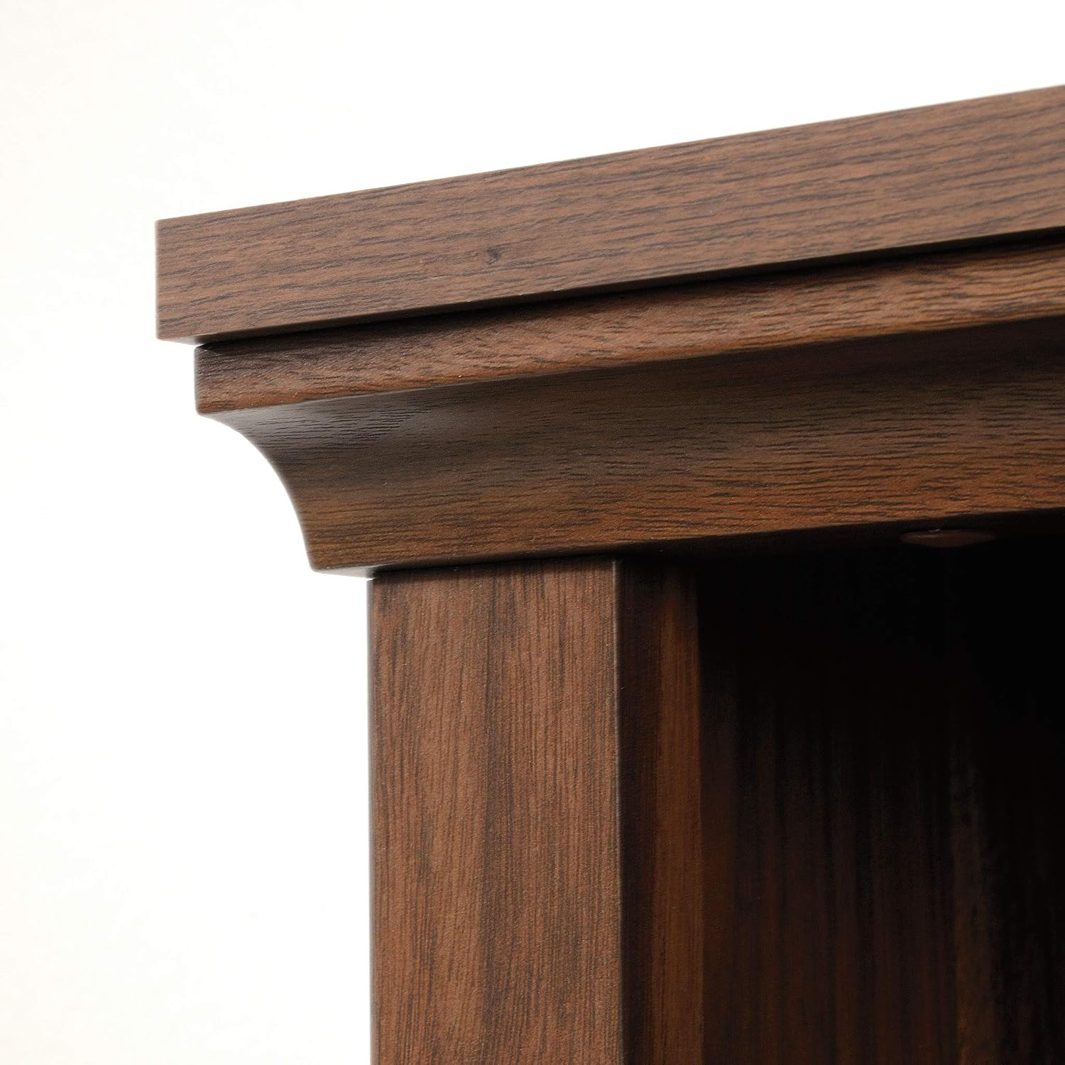 Sauder Select Book Shelf, Bookshelf with Storage, Library Bookcase with Doors and Adjustable Shelves, in Grand Walnut