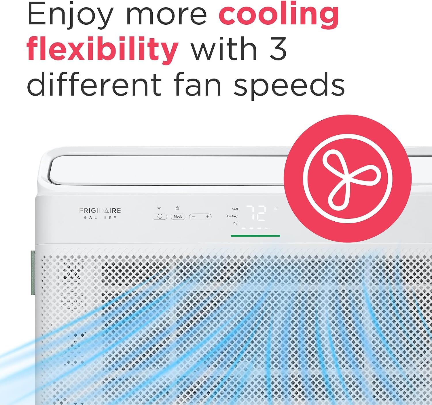 Frigidaire Gallery 8,000 BTU Smart Inverter Window Air Conditioner with Wi-Fi, Energy Star Most Efficient Certification & Indoor Air Quality Monitoring, Cools Up to 350 Sq. Ft., Ultra Quiet, White