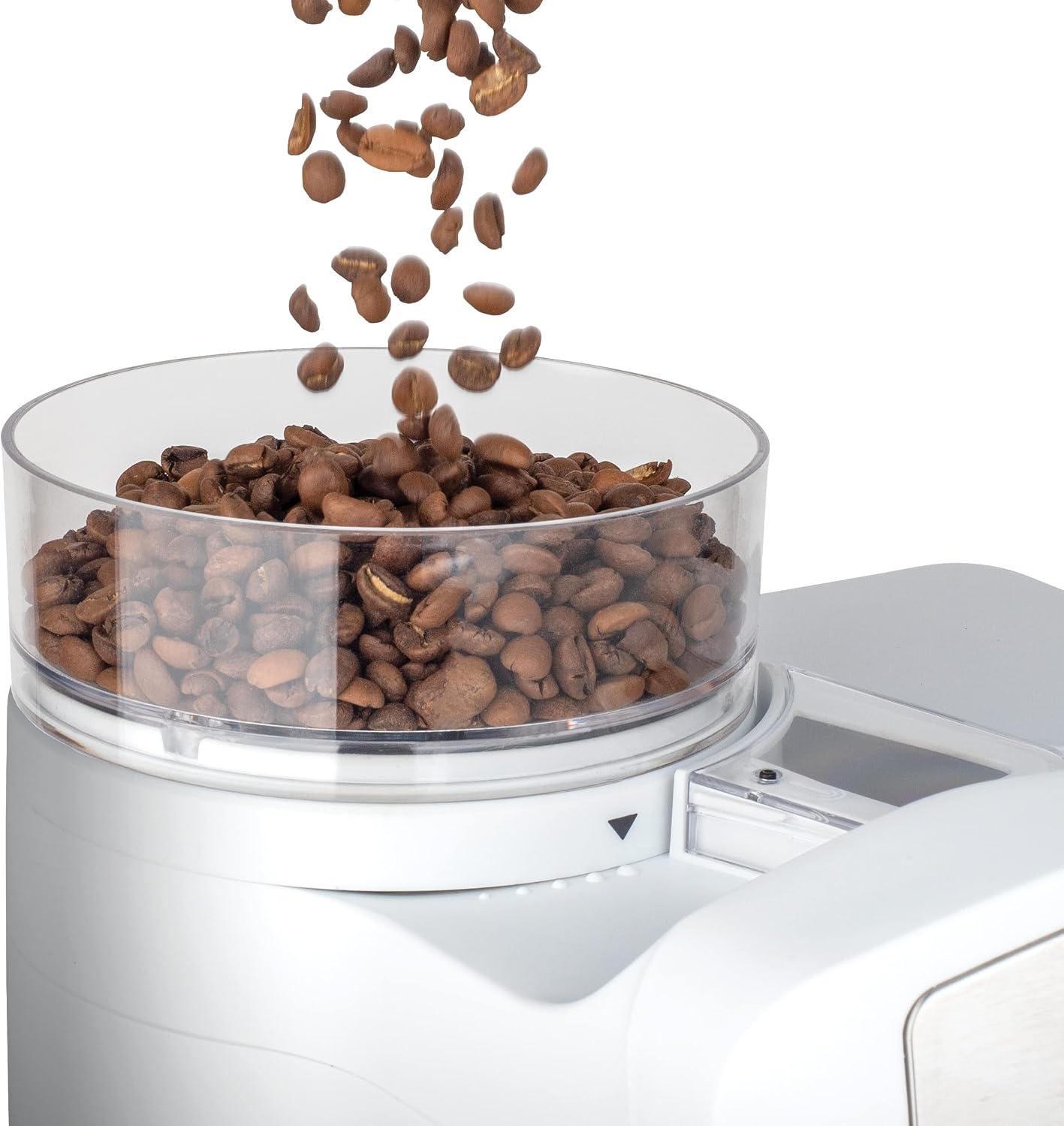 Capresso CoffeeTEAM GS 10-Cup Coffee Maker with Conical Burr Grinder, Glass Carafe 464.02 White