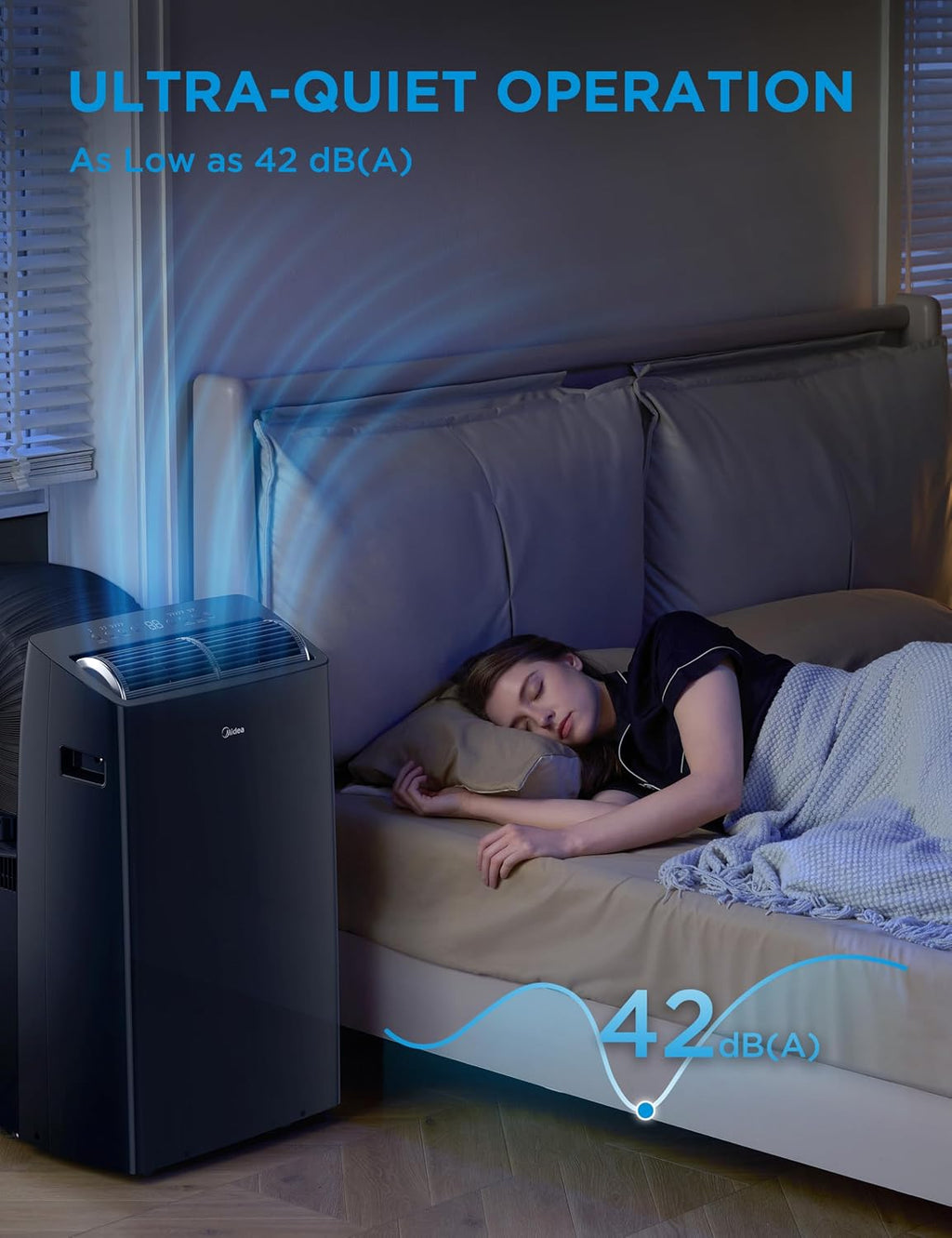 Midea Duo 14,000 BTU (12,000 BTU SACC) High Efficiency Inverter, Ultra Quiet Portable Air Conditioner, Cools up to 550 Sq.Ft., Works with Alexa/Google Assistant, Includes Remote & Window Kit, 2026 New