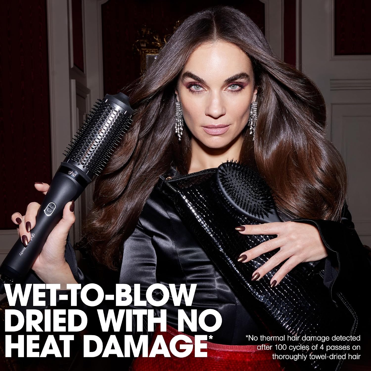 ghd Duet Blowdry-Hair Dryer Brush | Wet to Blow Dried with No Heat Damage | 3X More Volume with 24 Hour Long-Lasting Results | Blow Dry with No Fizz | 50% More Shine