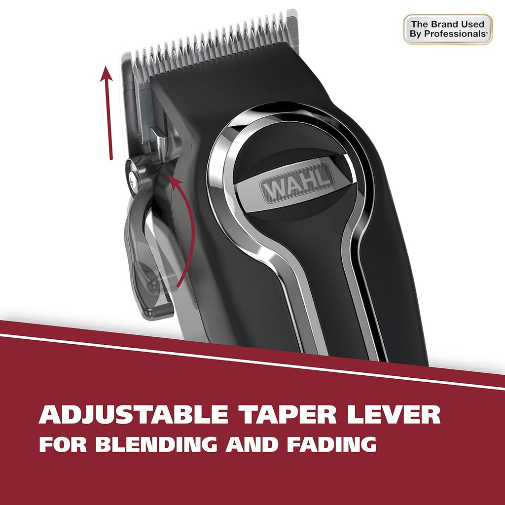 Wahl USA Elite Pro High-Performance Corded Home Haircut & Grooming Kit for Men – Electric Hair Clipper – Model 79602M,(Pack of 5)