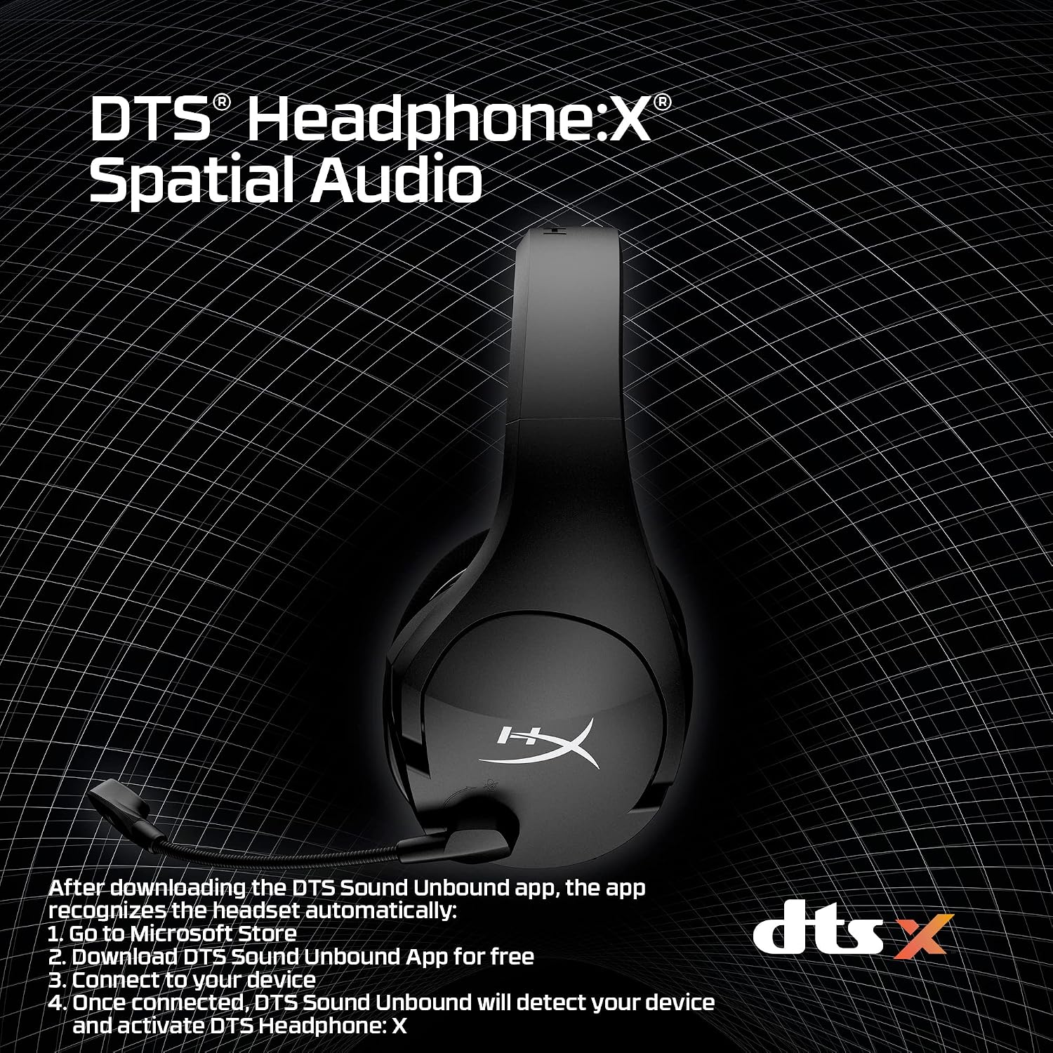 HyperX Cloud Stinger Core – Wireless Lightweight Gaming Headset,DTS Headphone:X Spatial Audio,Noise Cancelling Microphone,for PC,Black,(Pack of 2)
