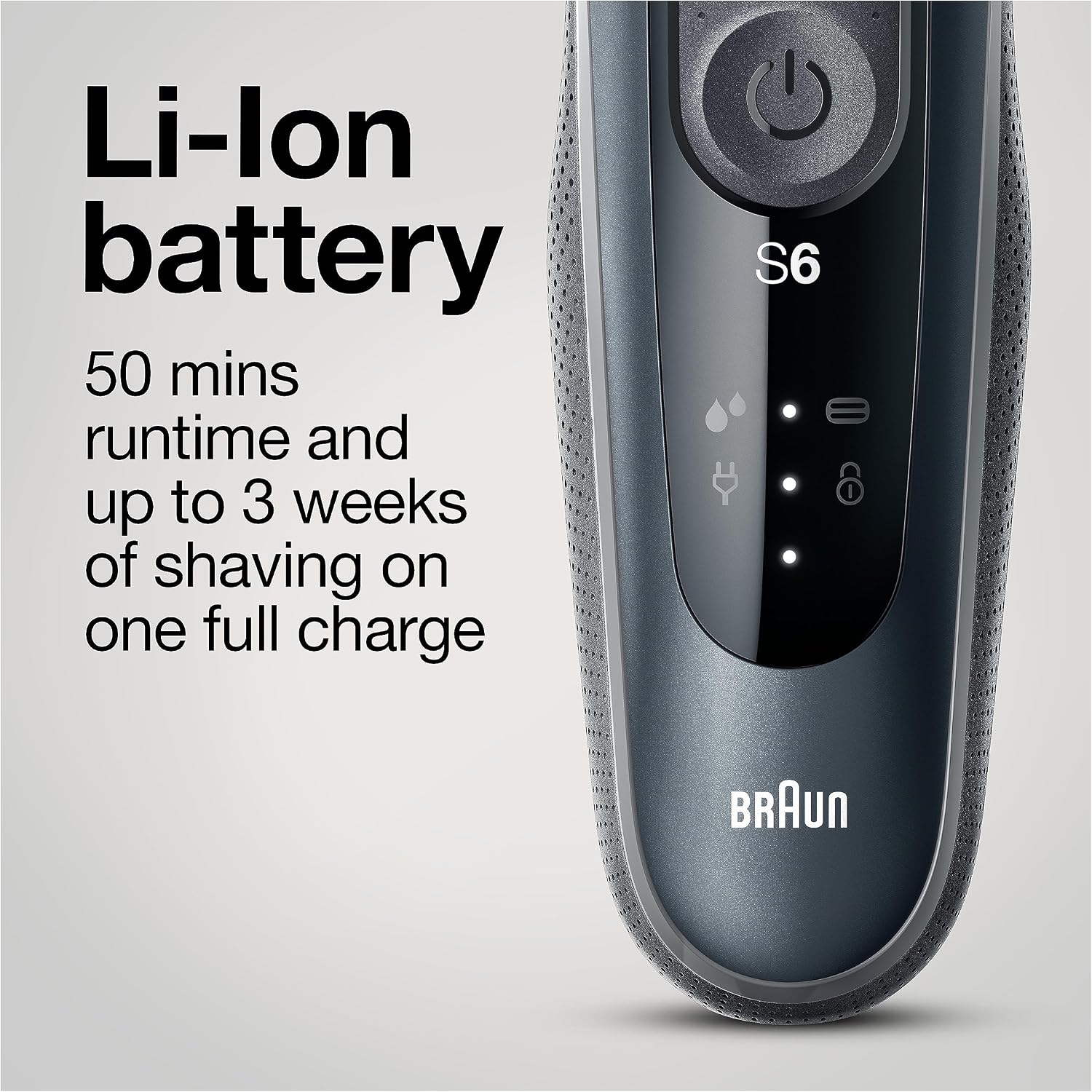 Braun Series 6 6046cs Electric Razor for Men, Wet & Dry, Electric Razor, Rechargeable, Cordless Foil Shaver with Charging Stand, Travel Case and Precision Trimmer, Black