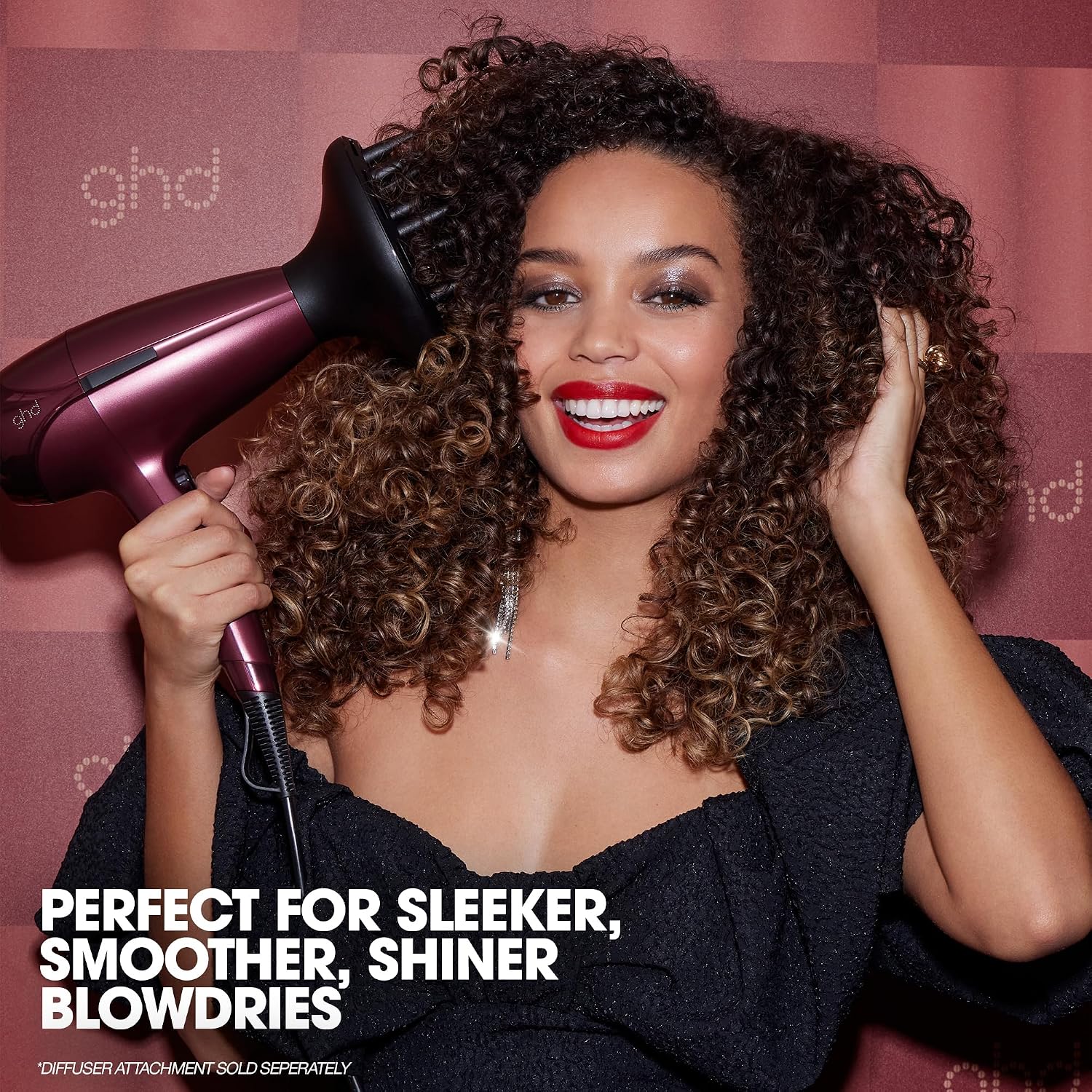 ghd Helios Hair Dryer ― 1875w Professional Blow Dryer, Longer Life + Brushless Motor Lightweight Hair Dryer for Salon-Worthy Blowout