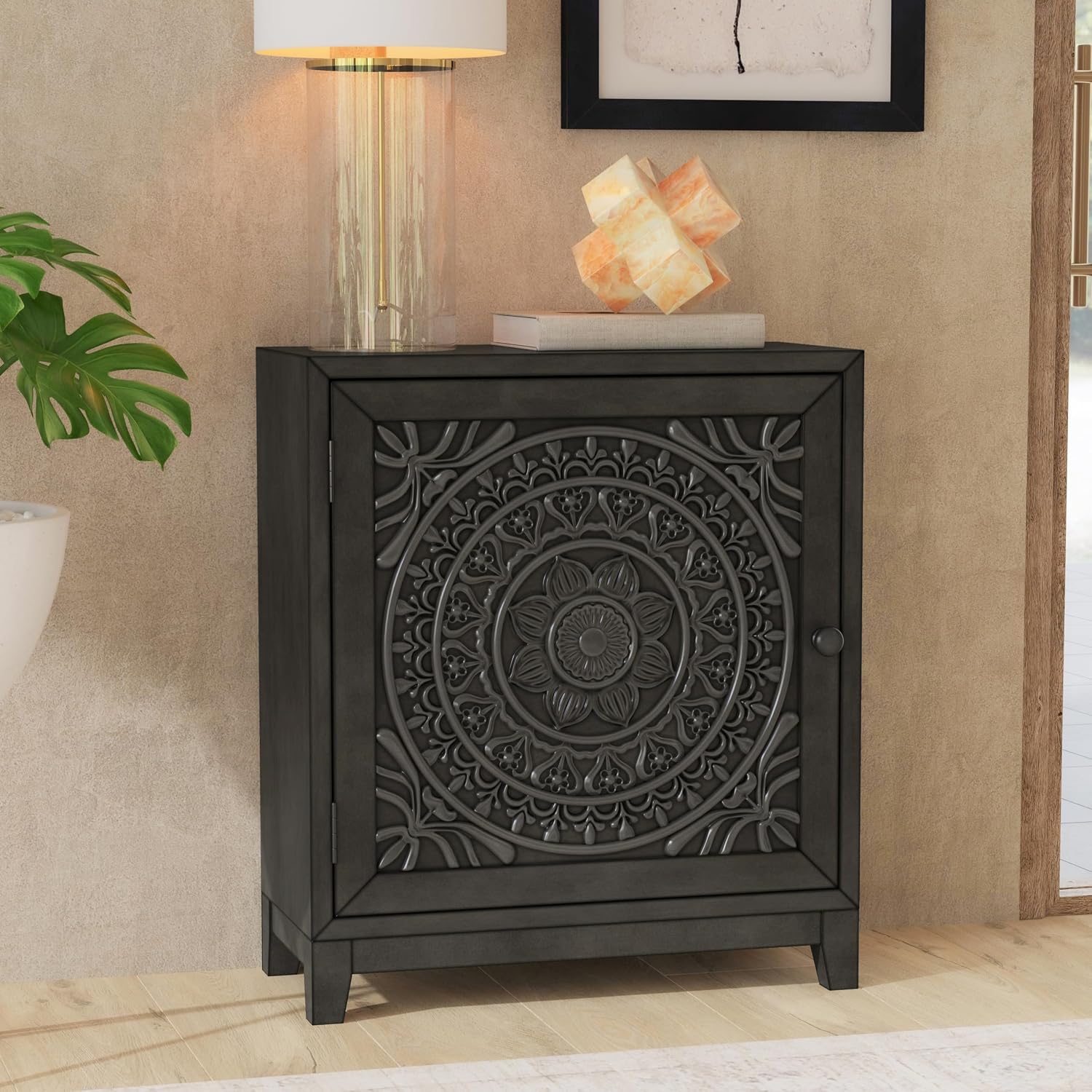Hadrik Dark Grey Accent Cabinet by Powell