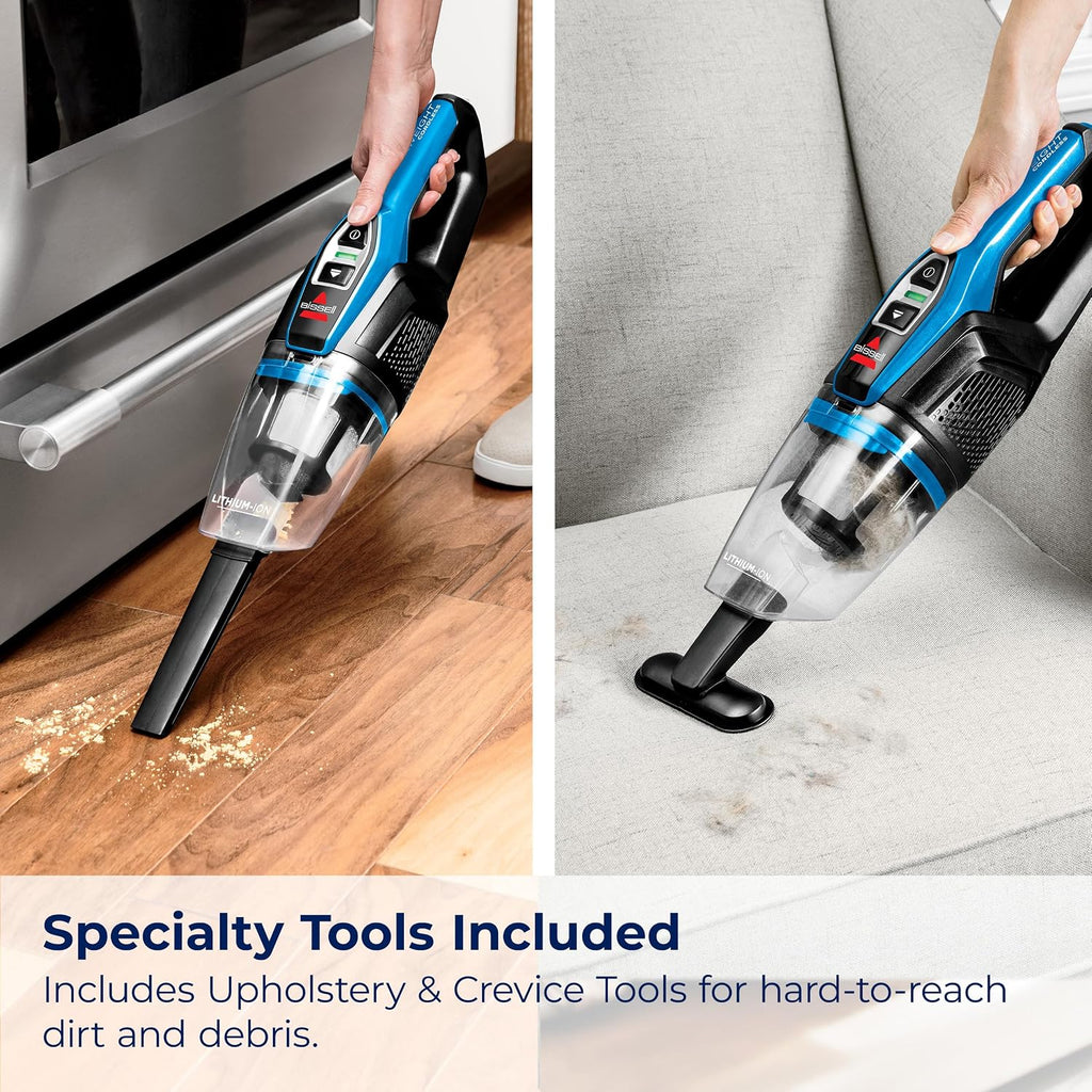 Bissell, 3061 Featherweight Cordless Stick Vacuum, Self-Standing, Electric Blue, Black