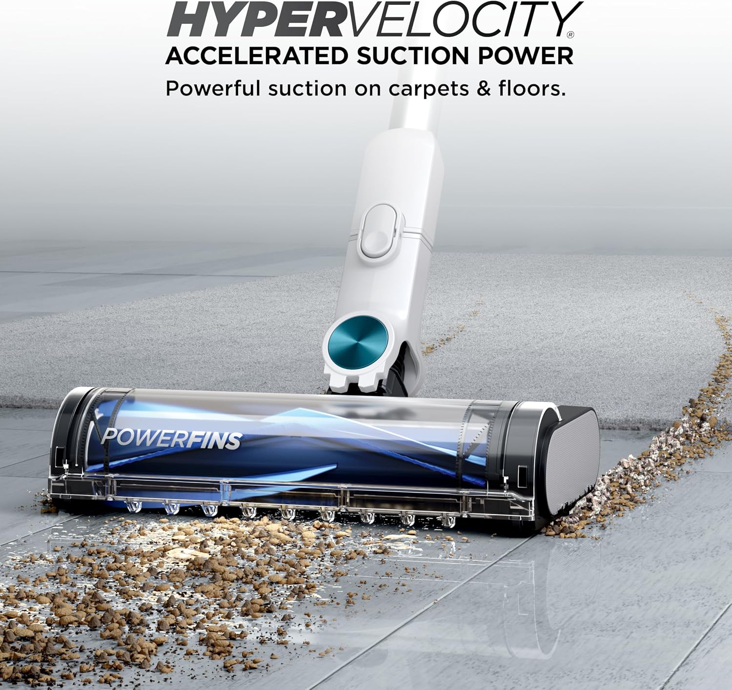 Shark Clean & Empty Cordless Stick Vacuum – Lightweight Cordless with HEPA Filter, Portable, Rechargeable, Auto-Empty System, Stick Vacuum for Pet Hair, Carpets & Hardfloor, White, BU3521