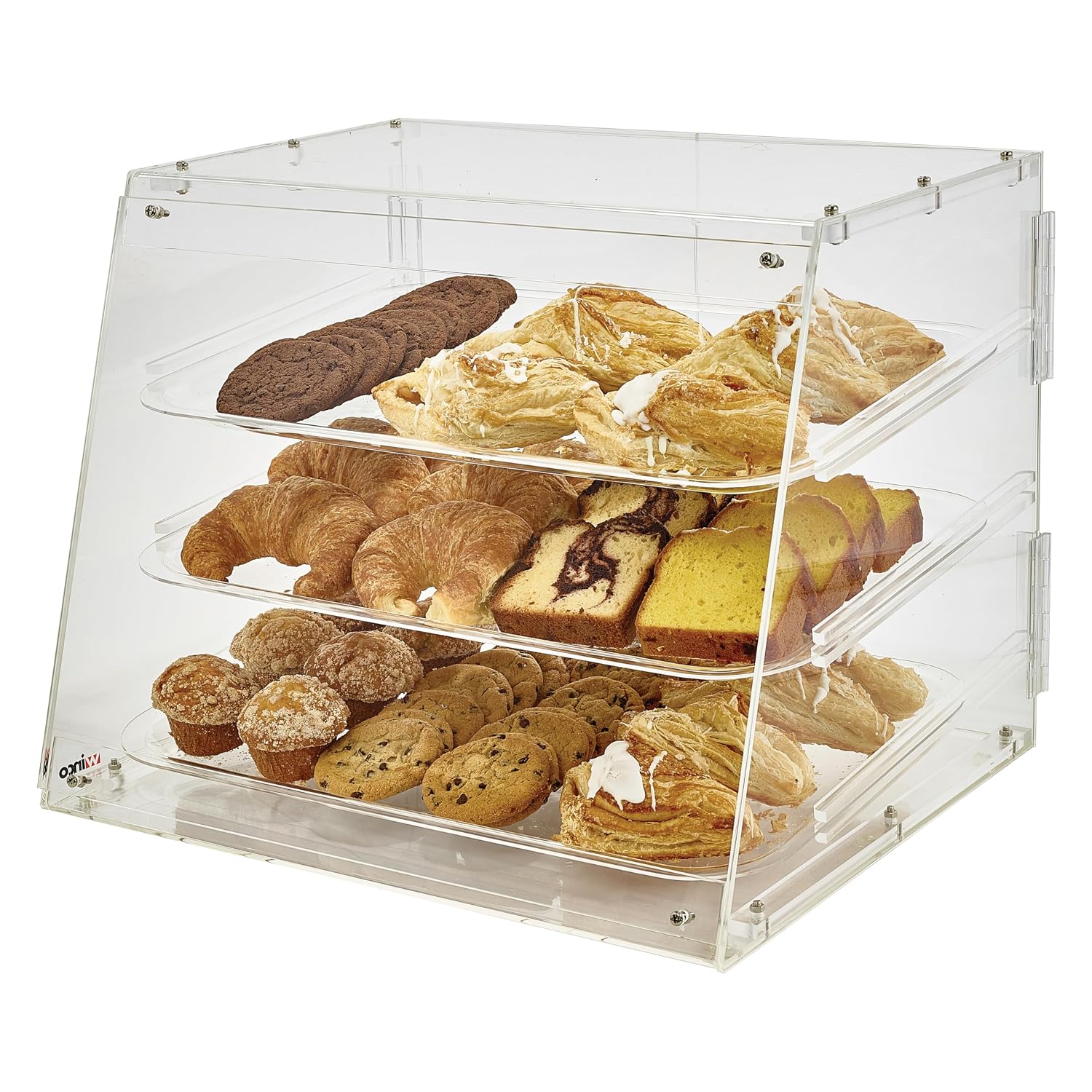 Winco 3-Tier Pastry Display Case, Acrylic Medium